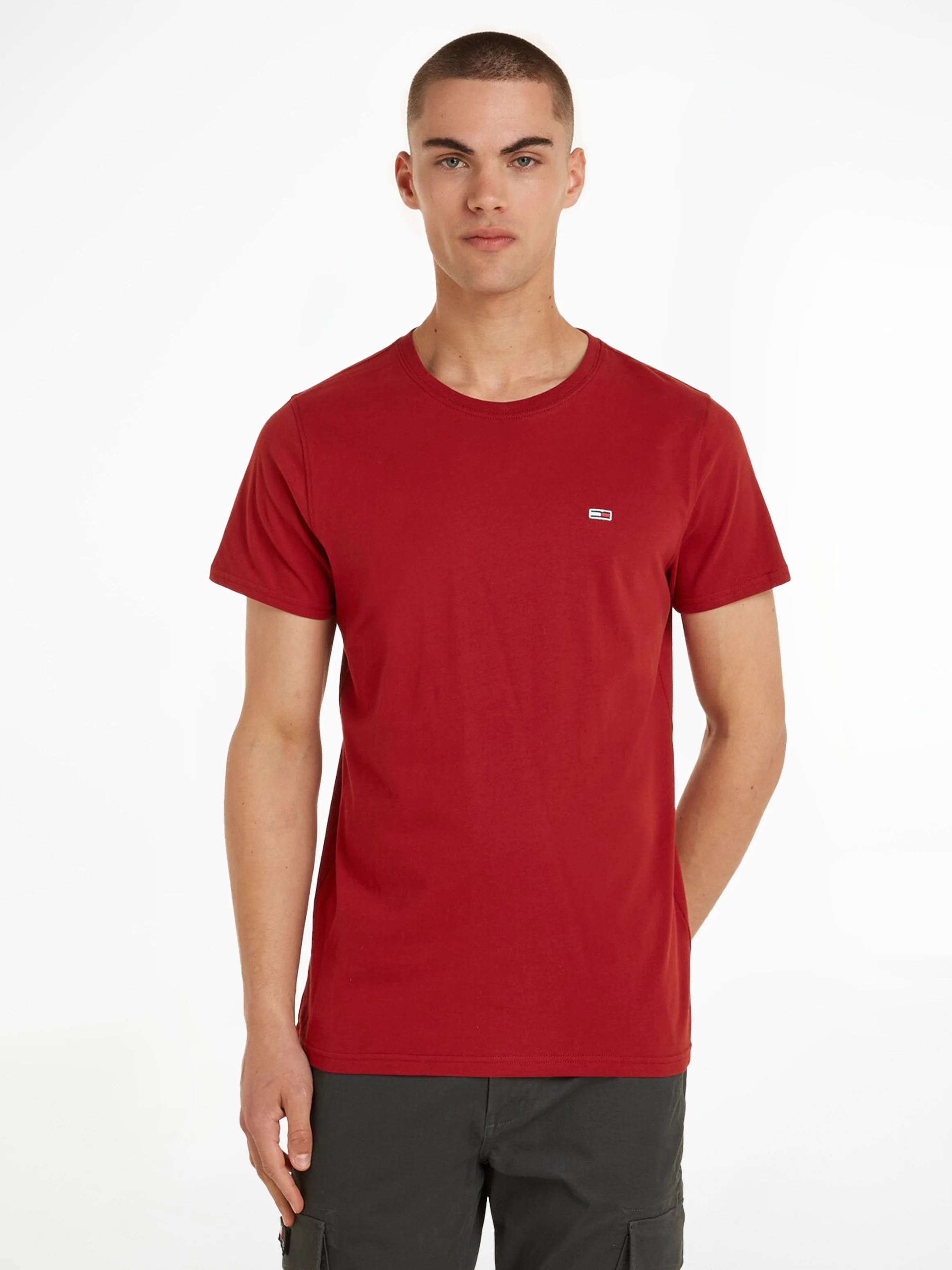 Tommy Jeans T-Shirt "TJM 2PACK SLIM JERSEY TEE", mit Markenlogo auf der Bru günstig online kaufen