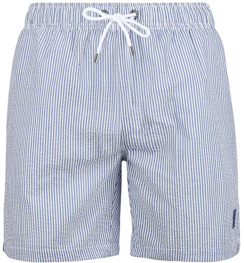 Suitable Badeshorts Stripe Seersucker Blau - Größe M günstig online kaufen