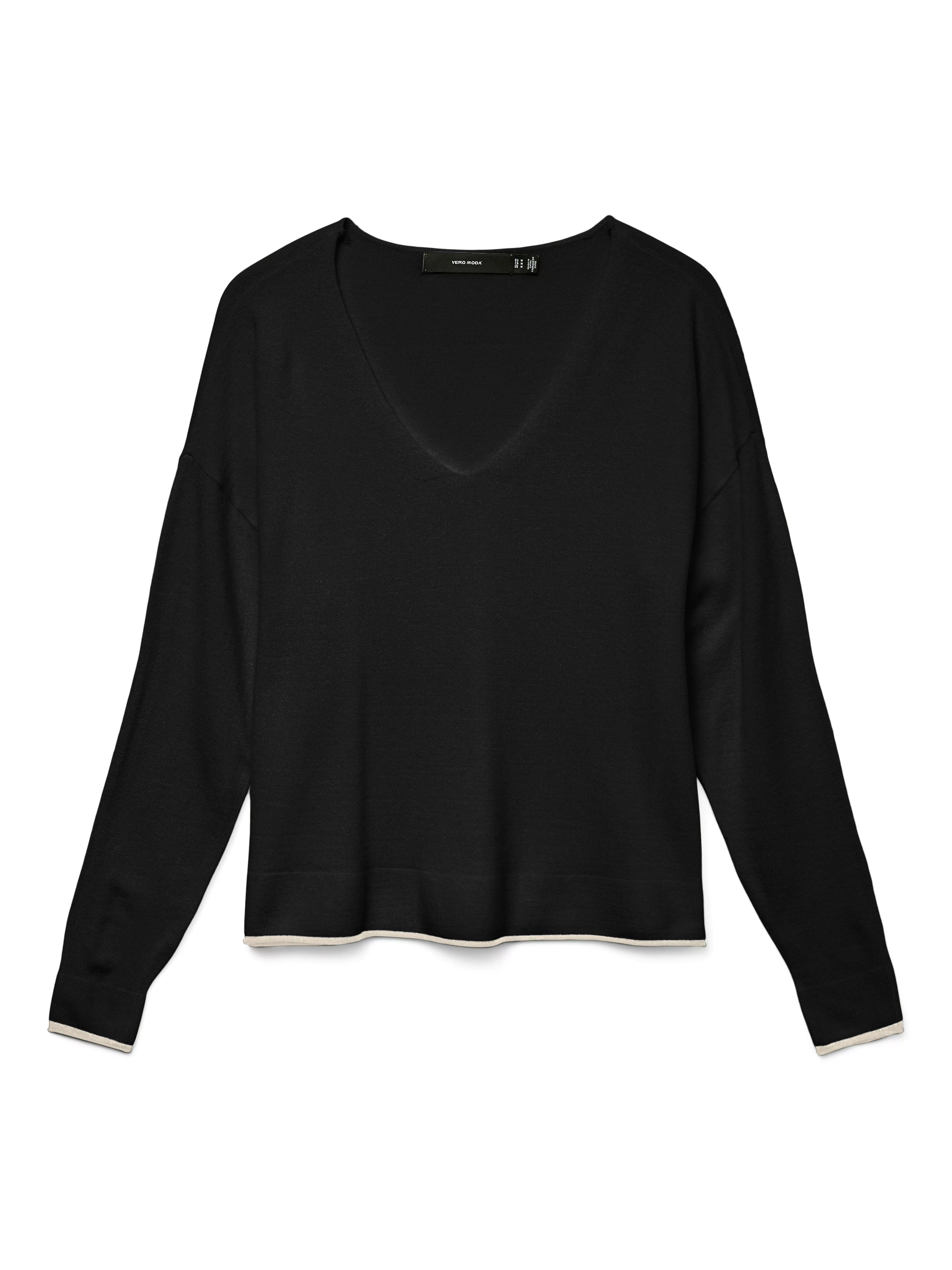 Vero Moda V-Ausschnitt-Pullover "VMBREEZE LS V-NECK PULLOVER GA BOO" günstig online kaufen