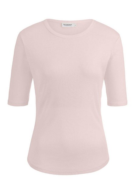 Hessnatur T-Shirt Softrib Kurzarm Slim aus Bio-Baumwolle und TENCEL™ (1-tlg günstig online kaufen