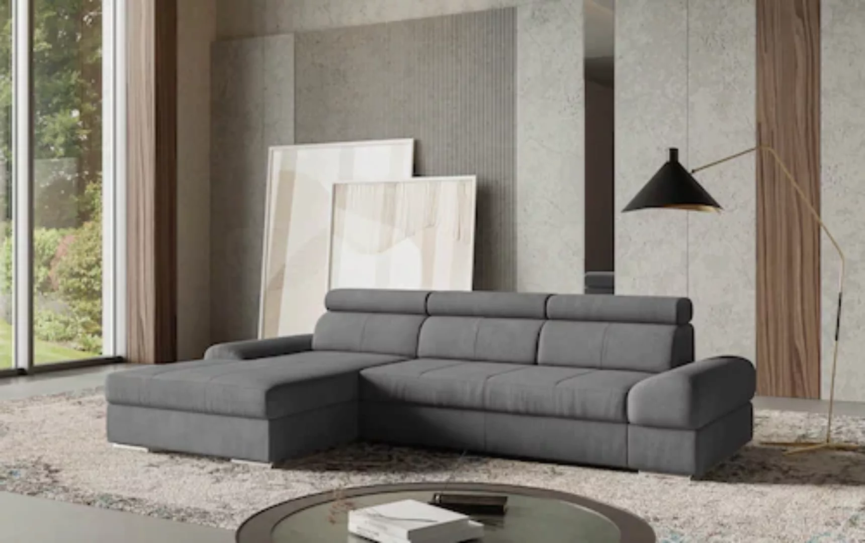 sit&more Ecksofa »Broadway L-Form«, inklusive Kopfteilverstellung, wahlweis günstig online kaufen