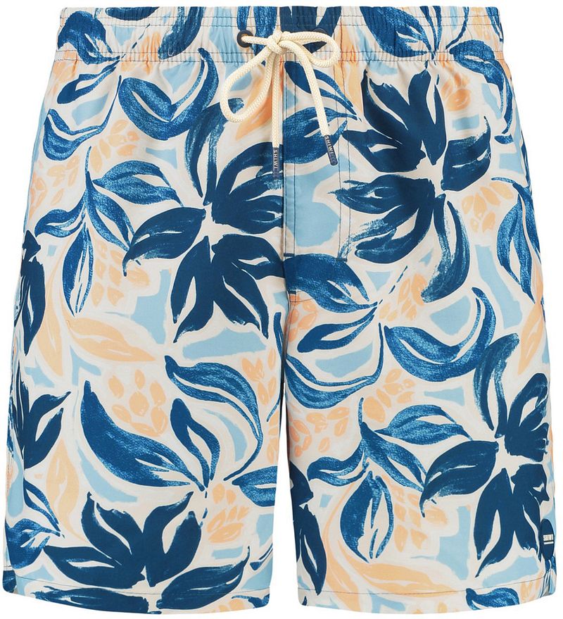 Shiwi Badeshorts Mike Floral Leafs Blau - Größe L günstig online kaufen
