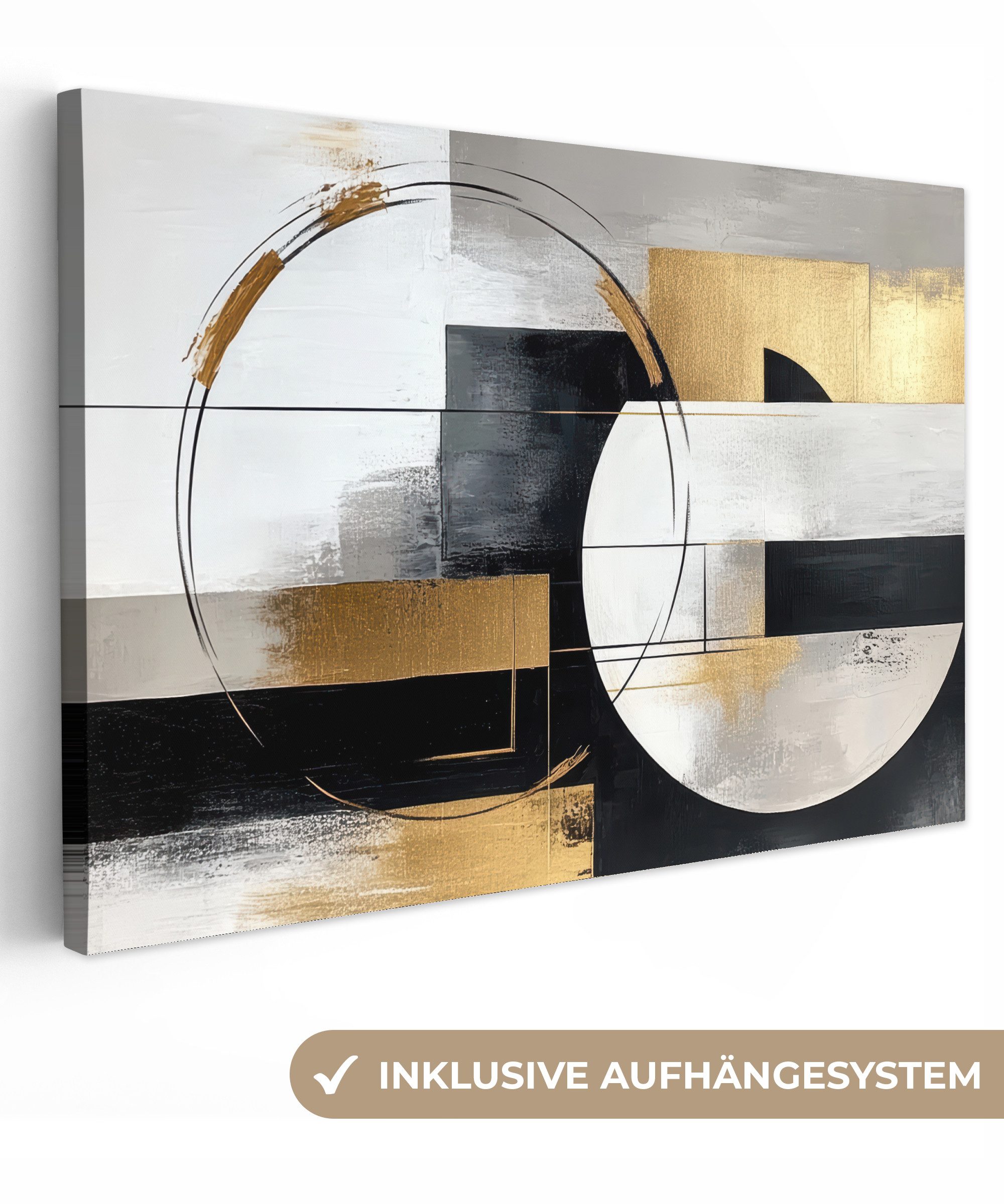 OneMillionCanvasses® Leinwandbild Abstrakt - Gold - günstig online kaufen