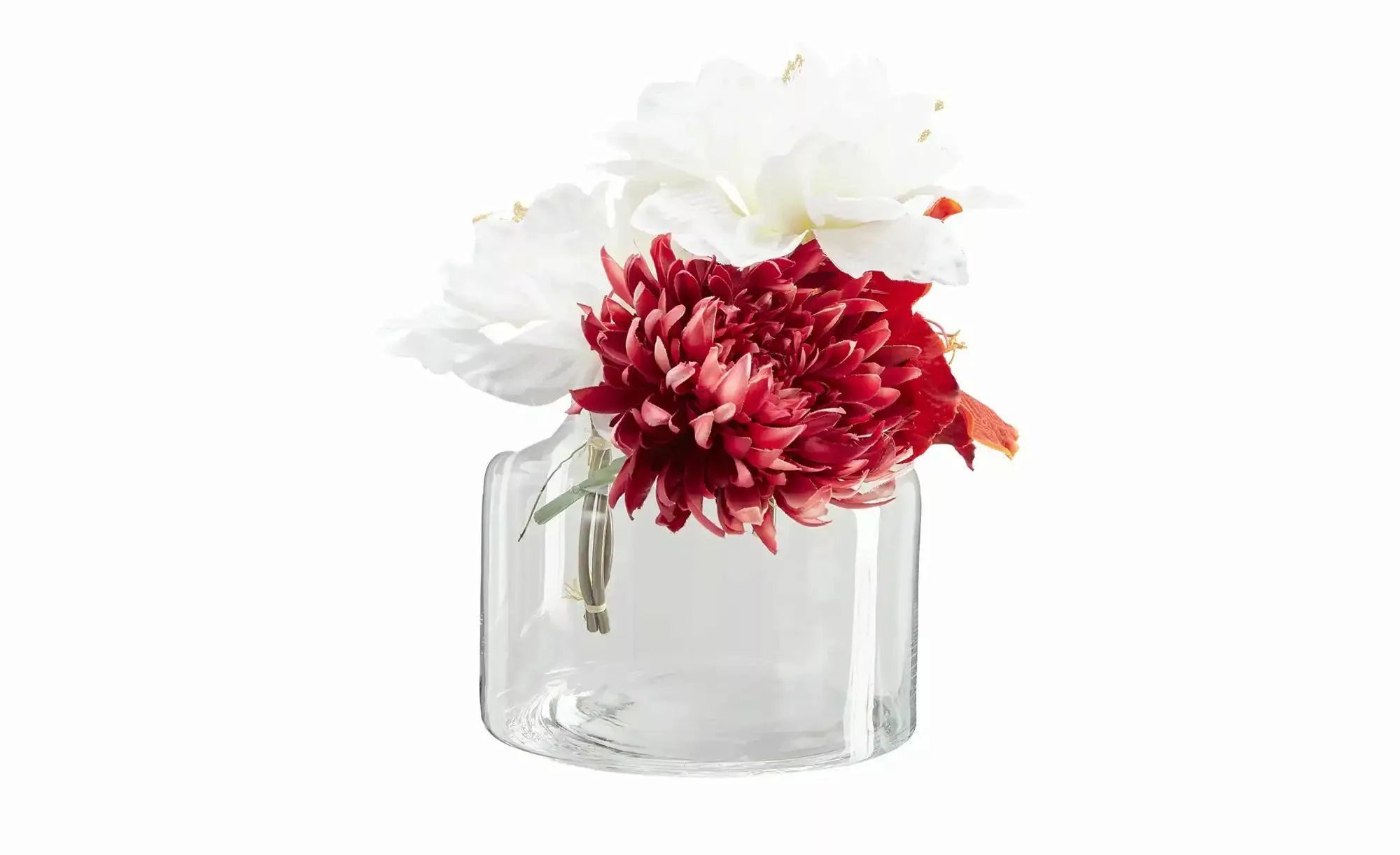 HOME STORY Vase   ¦ transparent/klar ¦ Glas ¦ Maße (cm): H: 16  Ø: 21 Acces günstig online kaufen