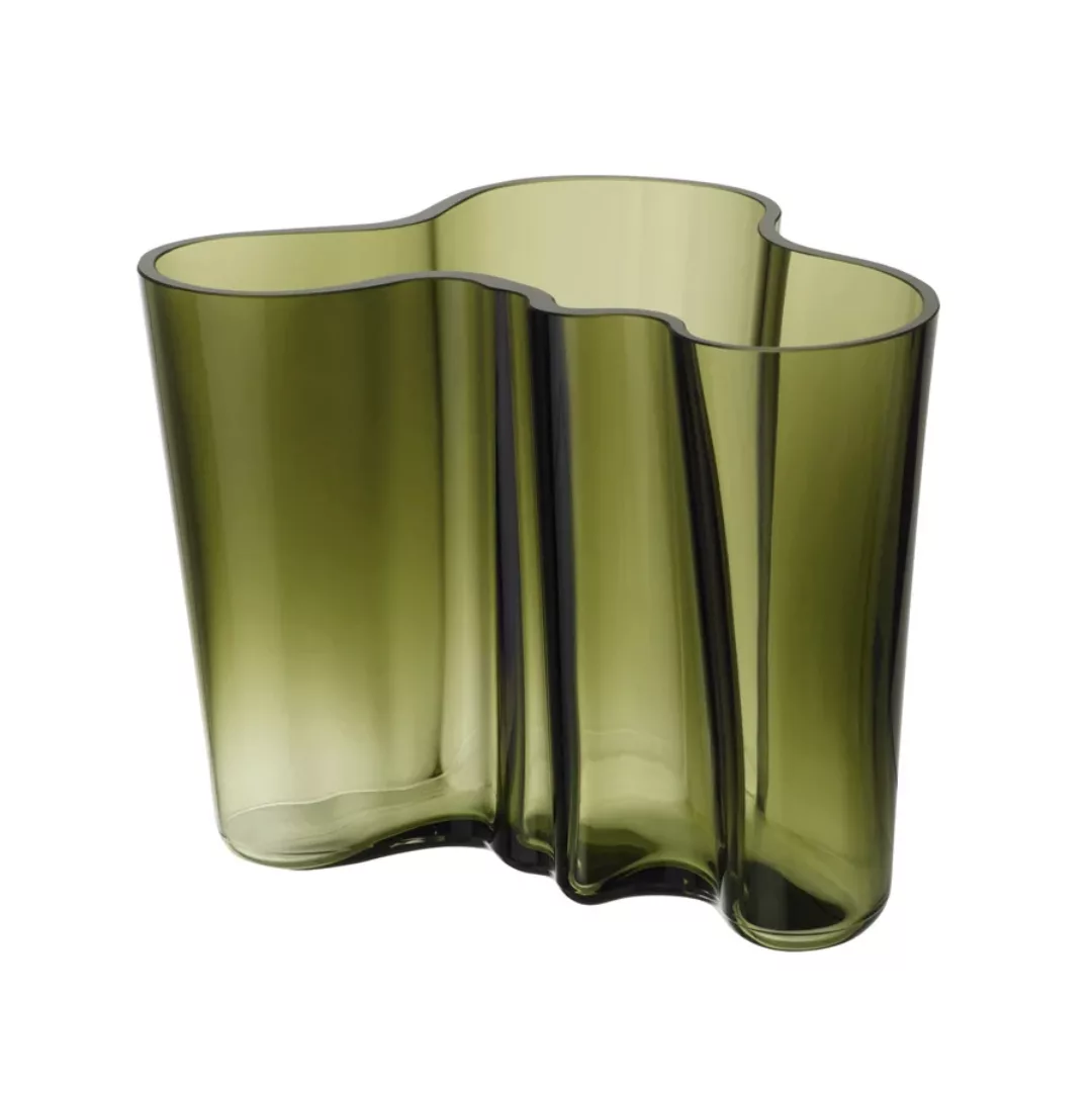 iittala - Alvar Aalto Vase 160mm - moosgrün/LxH 20,8x16cm/Handwäsche günstig online kaufen