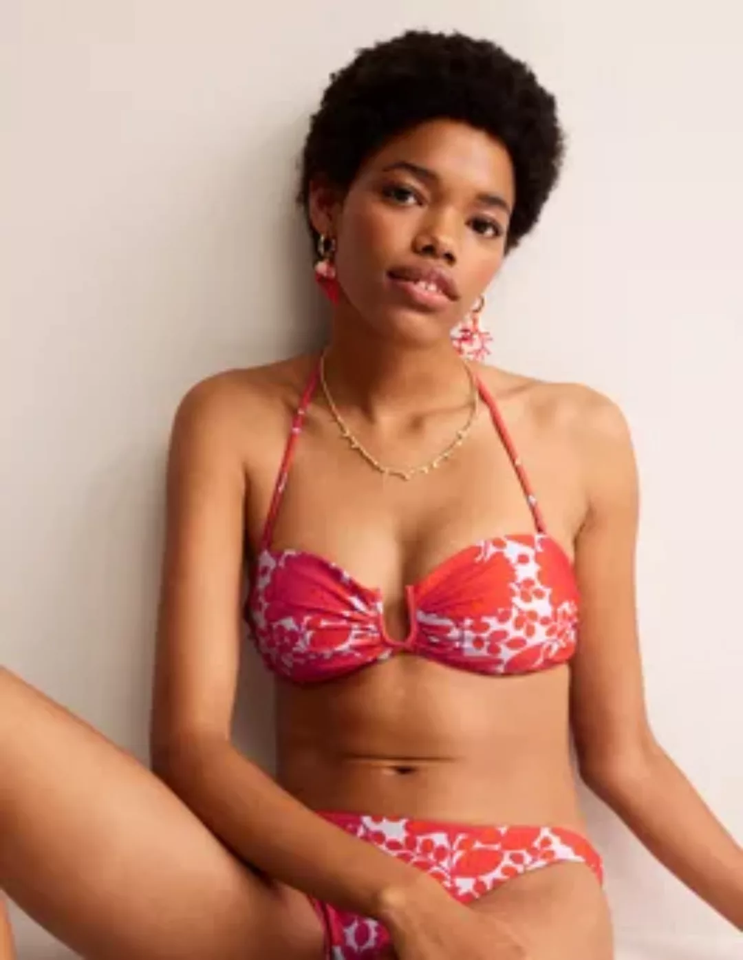 Bikinioberteil mit U-Steg Damen Boden, Feuerwerk, Gardenia Swirl günstig online kaufen