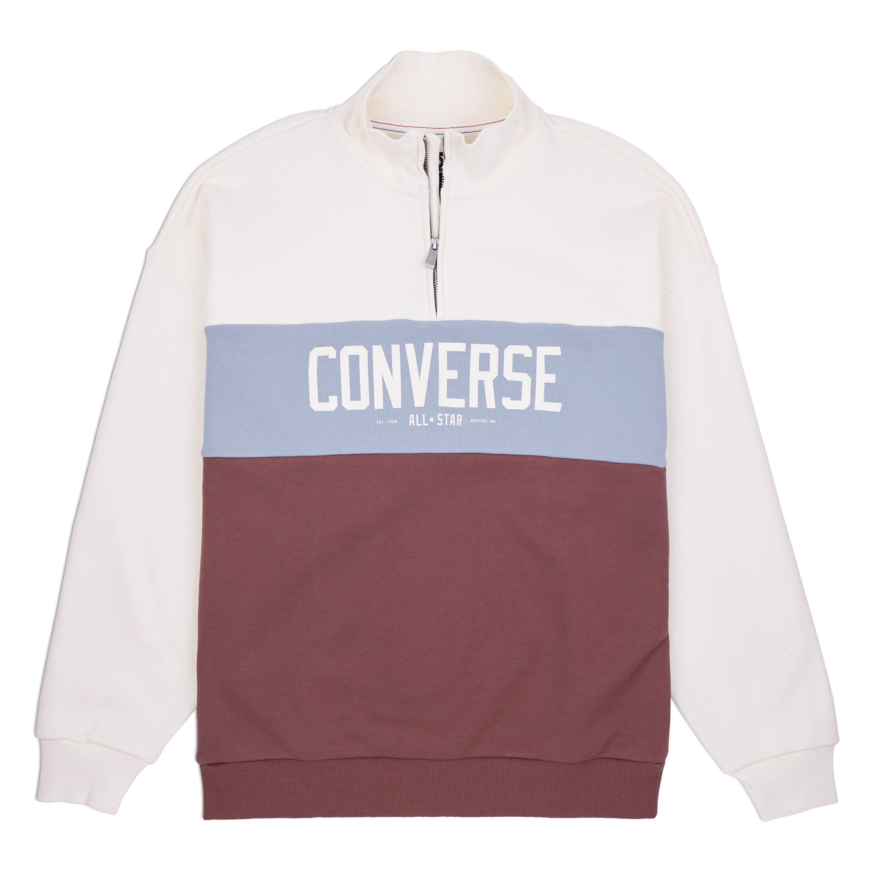 Converse Sweatshirt WOMEN'S CONVERSE HALF-ZIP COLORBLOCKED PULLOVER (1-tlg) günstig online kaufen