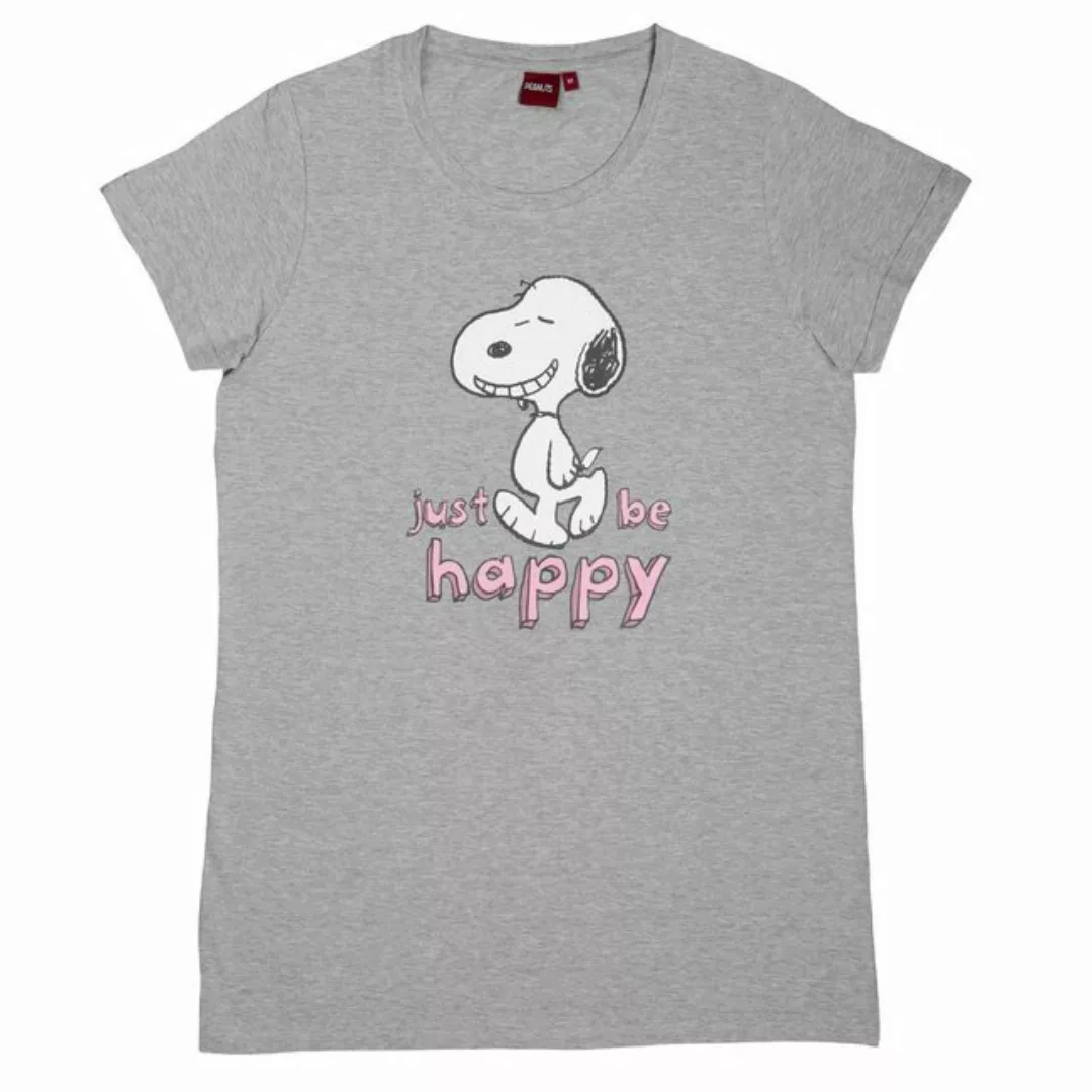 United Labels® T-Shirt The Peanuts T-Shirt für Damen - Snoopy Bigshirt Grau günstig online kaufen