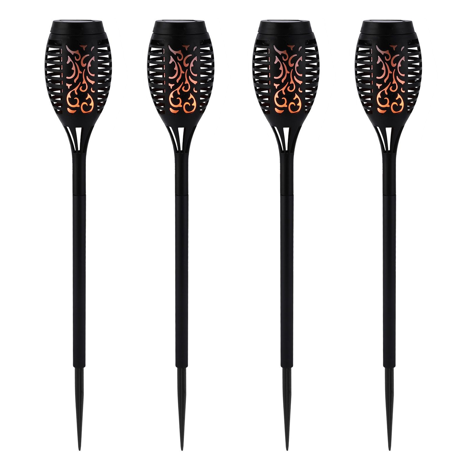 BlingBin LED Gartenfackel 4 Stück Solarleuchten günstig online kaufen