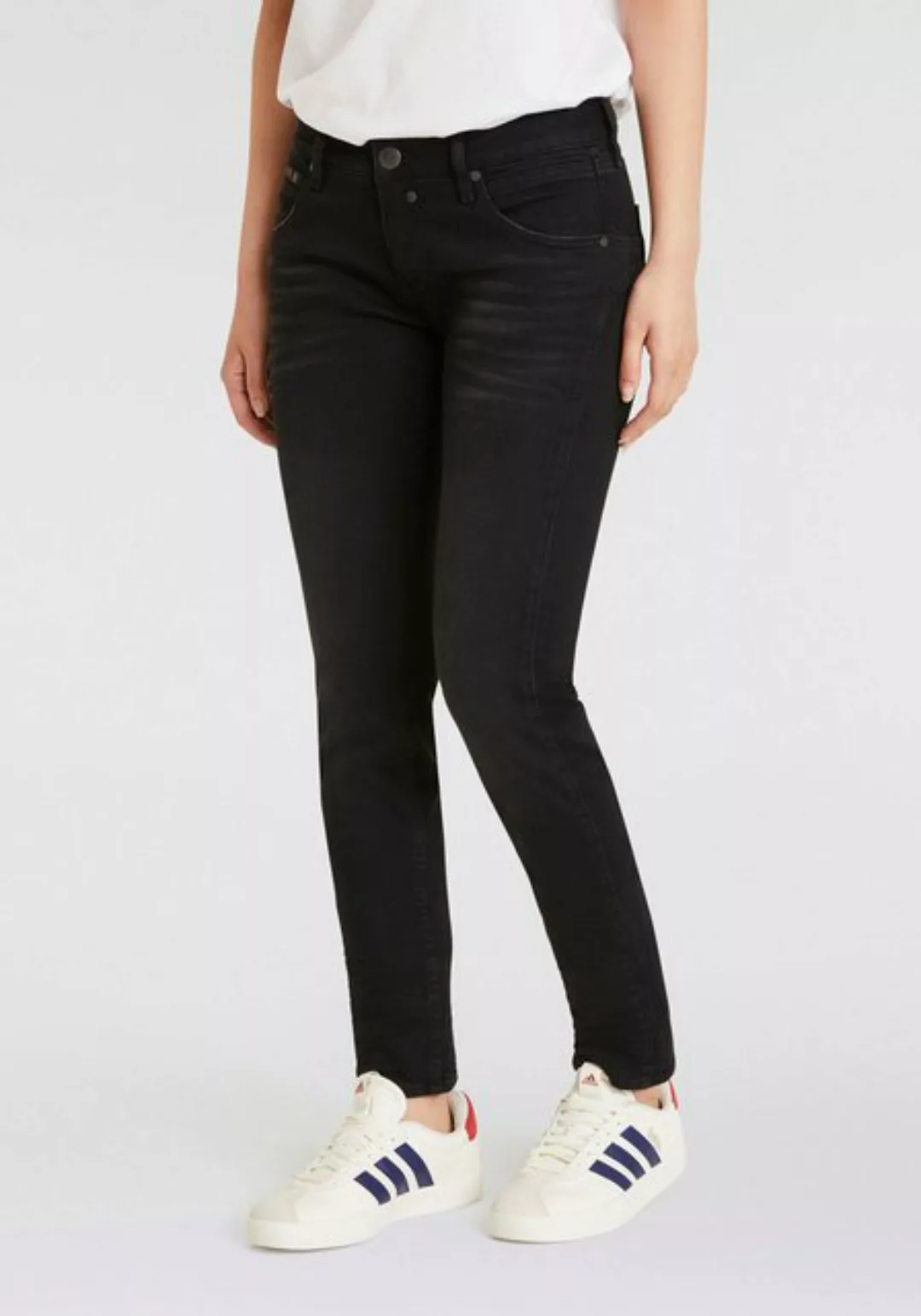 Herrlicher Slim-fit-Jeans "Touch Slim Recycled Denim Black Stretch", im Fiv günstig online kaufen