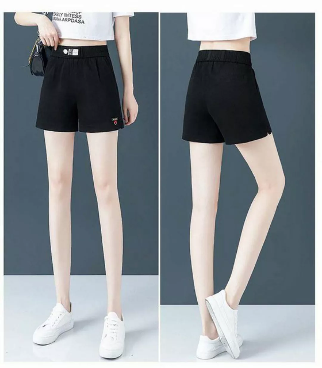 KIKI Jeansshorts Denim-Shorts für Damen Sommer dünn locker weites Bein Hotp günstig online kaufen