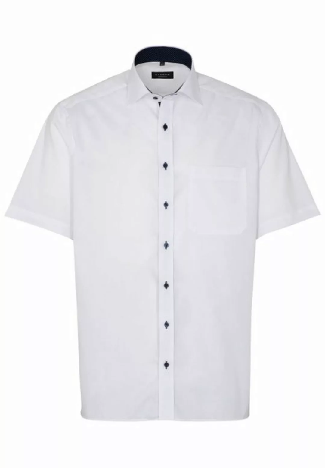 Eterna Klassische Bluse ETERNA COMFORT FIT Kurzarm Hemd pinpoint weiss 8100 günstig online kaufen