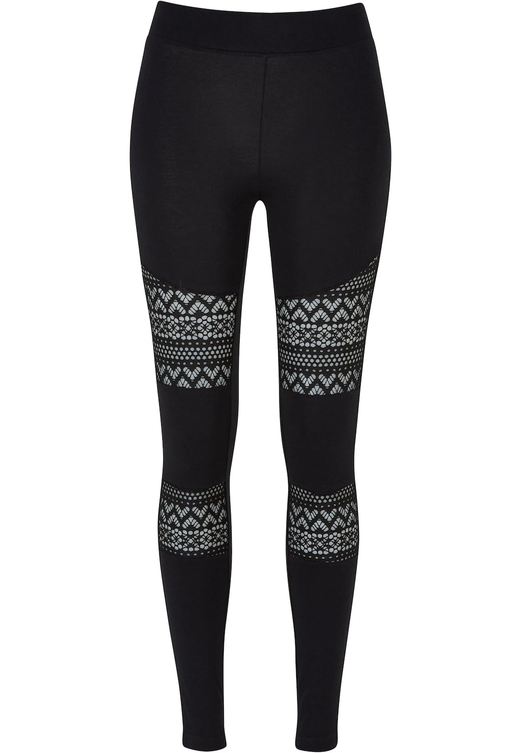 URBAN CLASSICS Leggings "Urban Classics Damen Ladies Crochet Lace Inset Leg günstig online kaufen