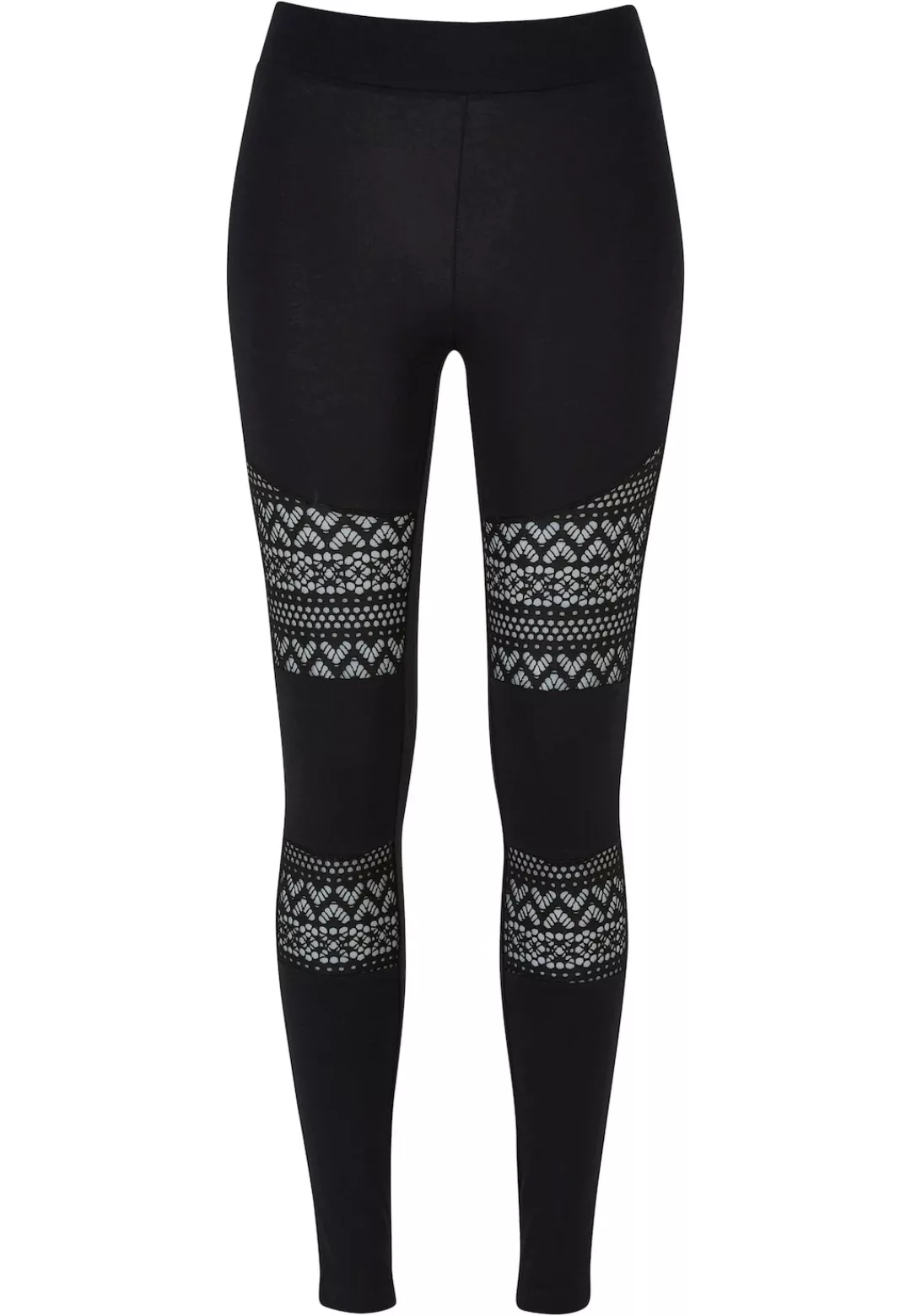 URBAN CLASSICS Leggings Urban Classics Damen Ladies Crochet Lace Inset Legg günstig online kaufen