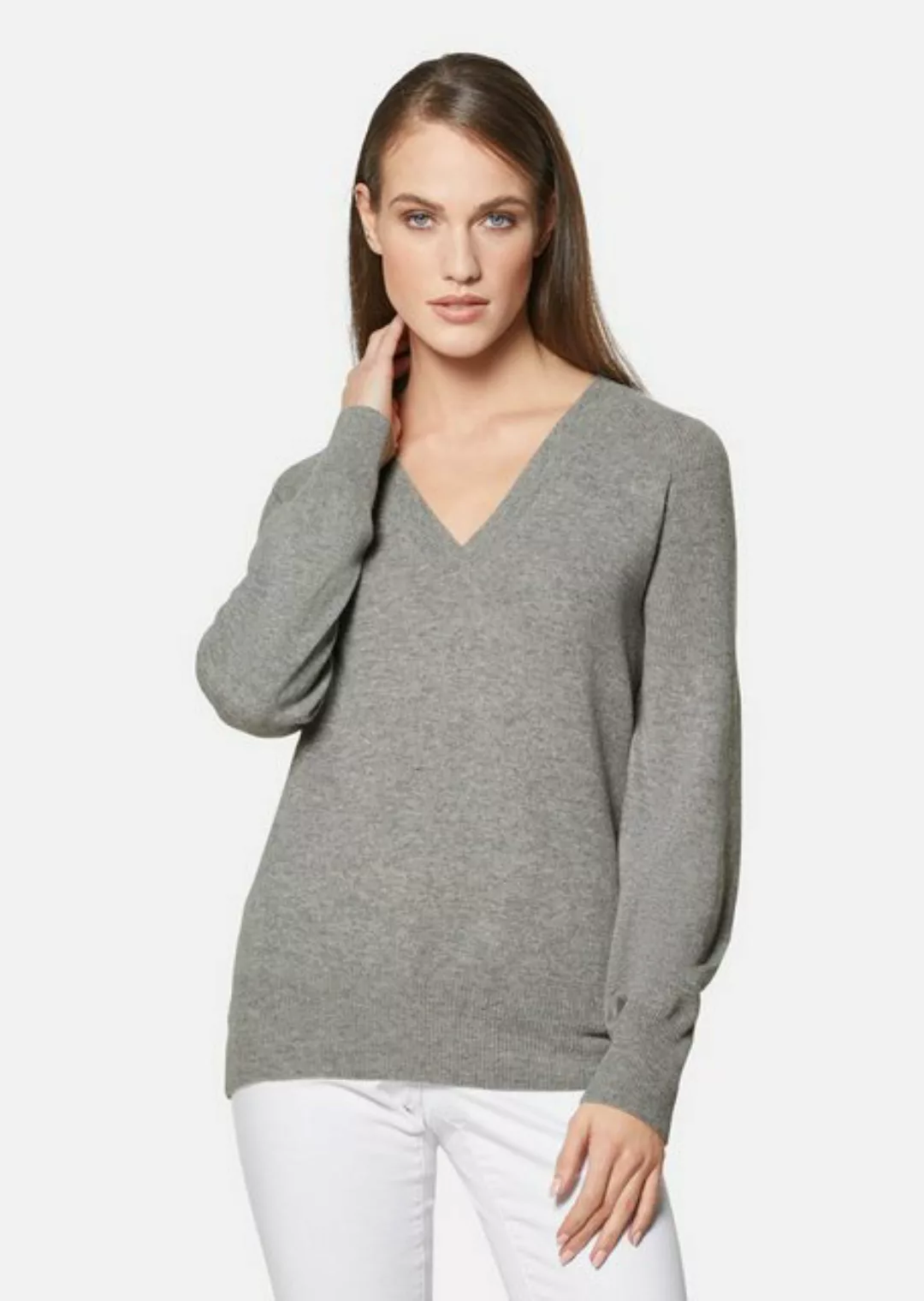 MADELEINE Strickpullover Kaschmirpullover mit V-Ausschnitt günstig online kaufen