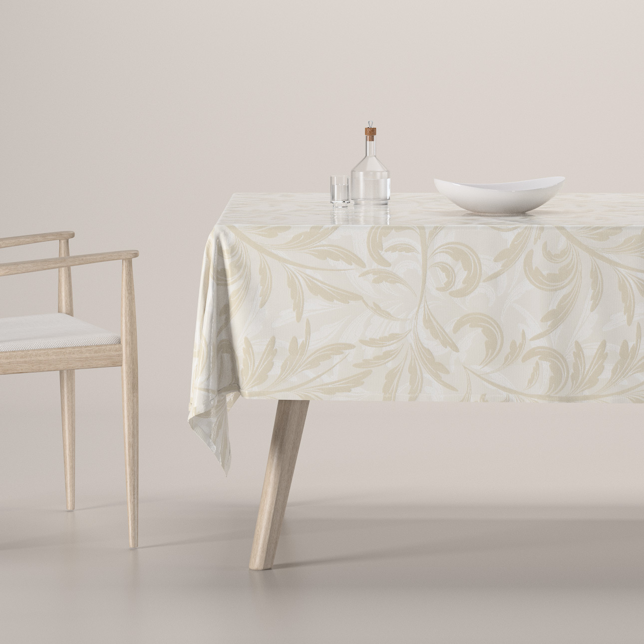 Rechteckige Tischdecke, grau-beige, Secret Garden (144-93) günstig online kaufen