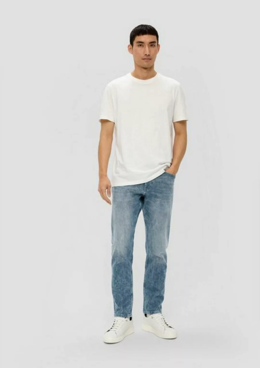 s.Oliver Stoffhose Jeans Mauro / Regular Fit / High Rise / Tapered Leg Wasc günstig online kaufen