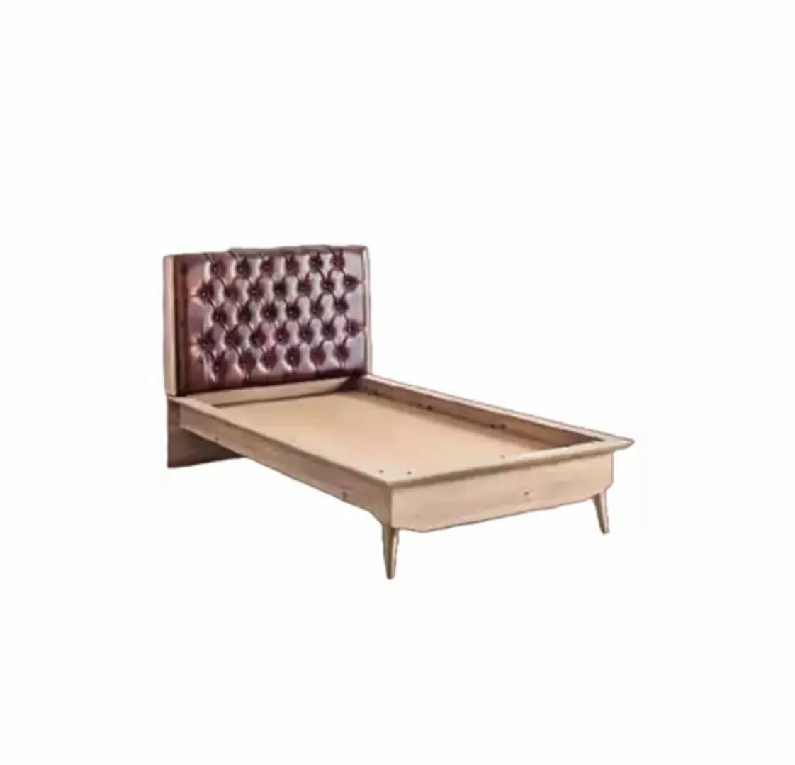 Xlmoebel Kinderbett Bettgestell aus Holz mit Chesterfield-Kopfteil, 100x200 günstig online kaufen