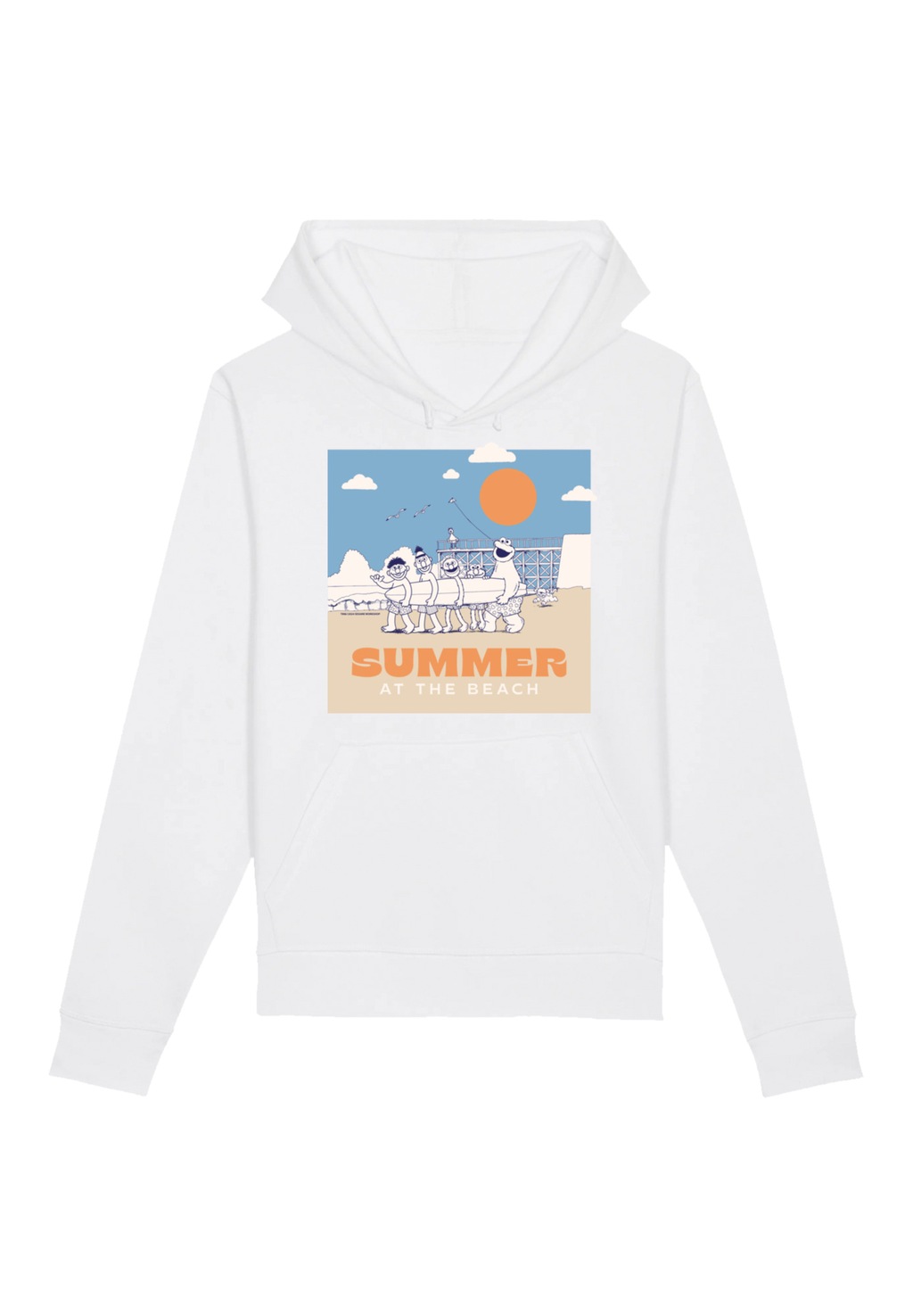 F4NT4STIC Kapuzenpullover "Sesamstraße Summer at the Beach", Premium Qualit günstig online kaufen