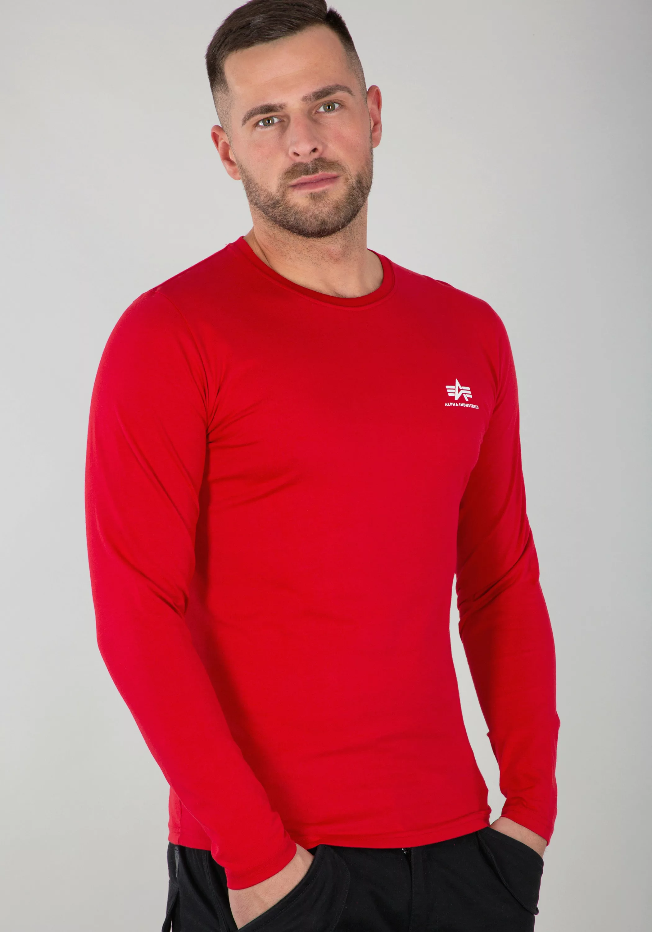 Alpha Industries Longsleeve "Back Print Heavy LS Longsleeve" günstig online kaufen