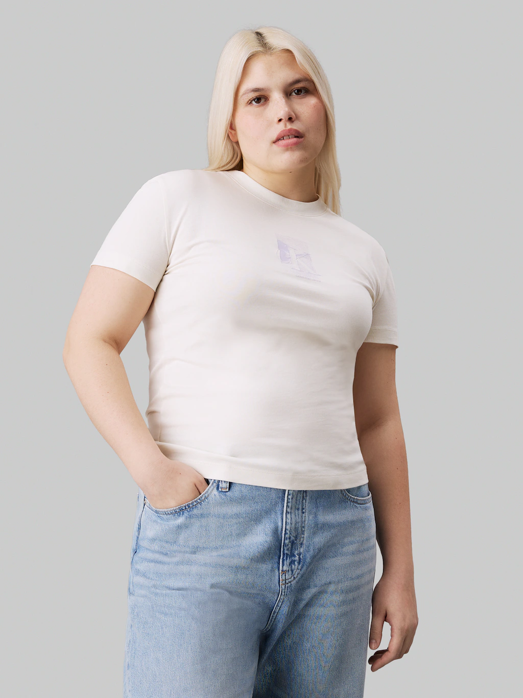 Calvin Klein Jeans Plus T-Shirt "PLUS DIFFUSED CK REGULAR TEE", in Großen G günstig online kaufen