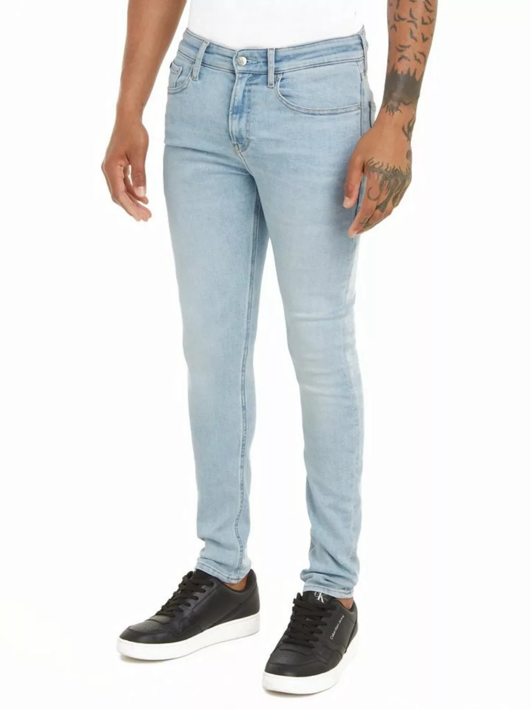 Calvin Klein Jeans Skinny-fit-Jeans SKINNY in klassischer 5-Pocket-Form günstig online kaufen