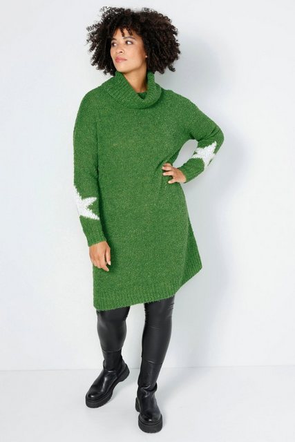 Angel of Style Rollkragenpullover Long-Pullover Bouclé-Strick Sterne Rollkr günstig online kaufen