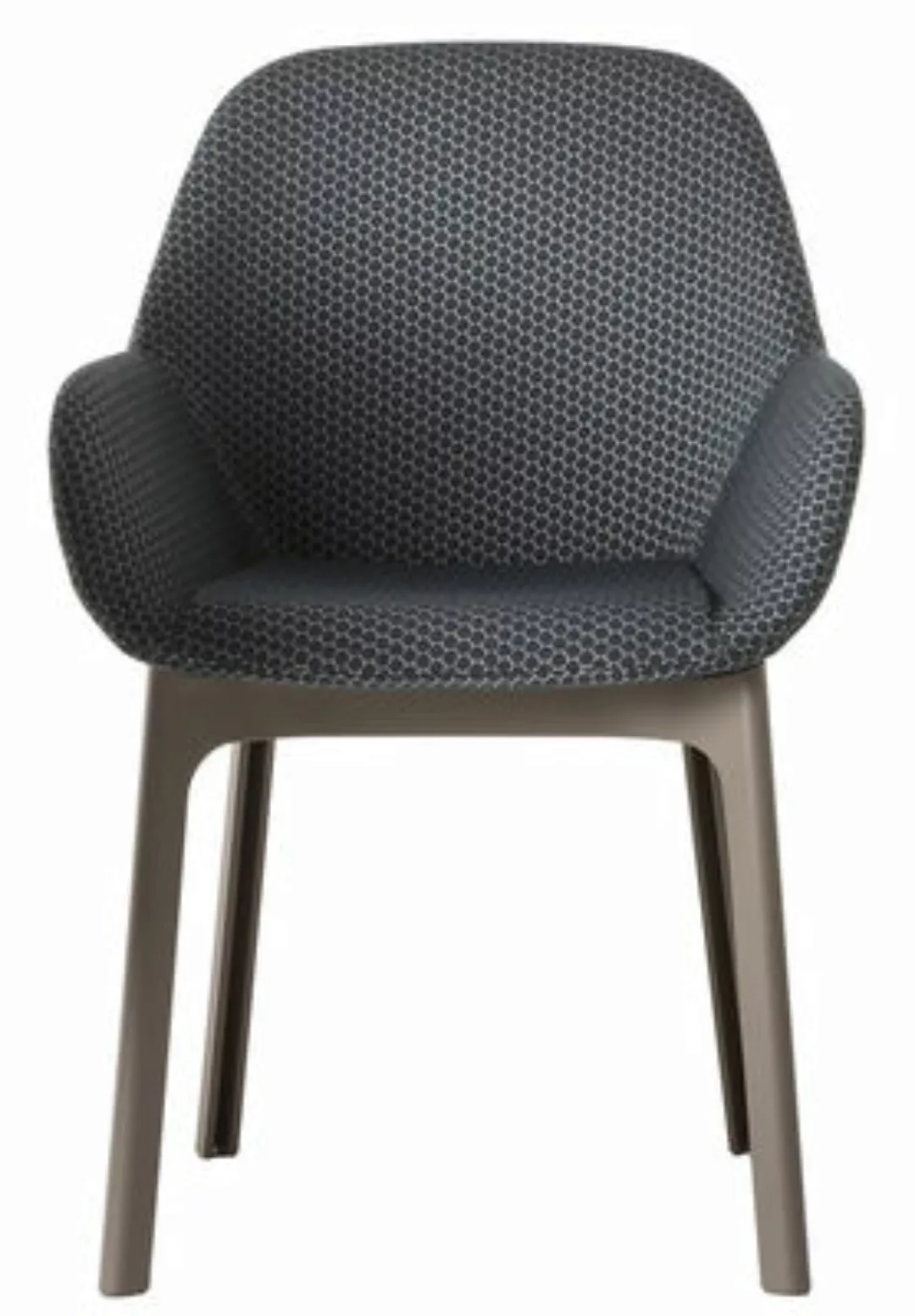Gepolsterter Sessel Clap textil grau / mit Stoffbezug - Kartell - Grau günstig online kaufen