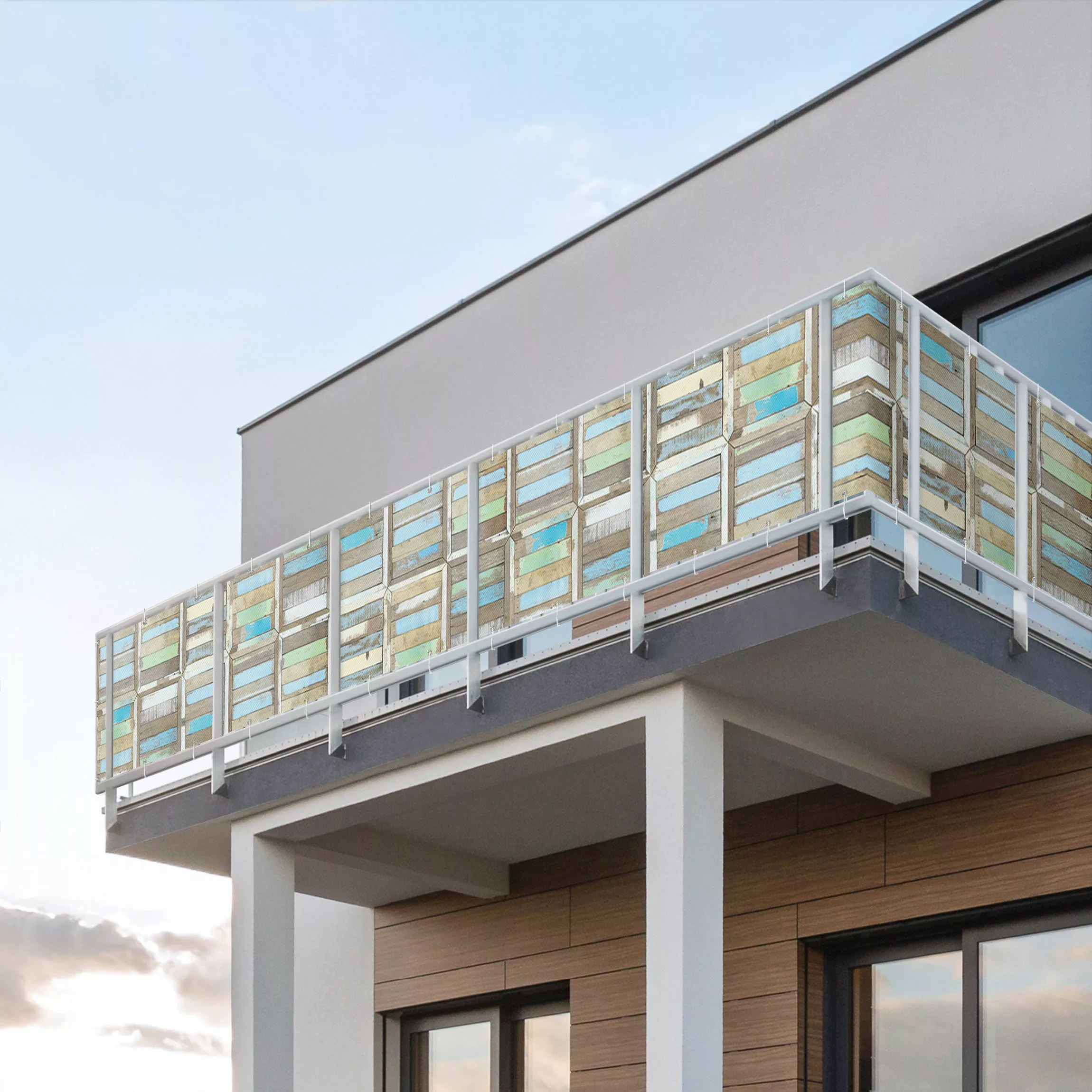 Balkon Sichtschutz Rustic Timber günstig online kaufen