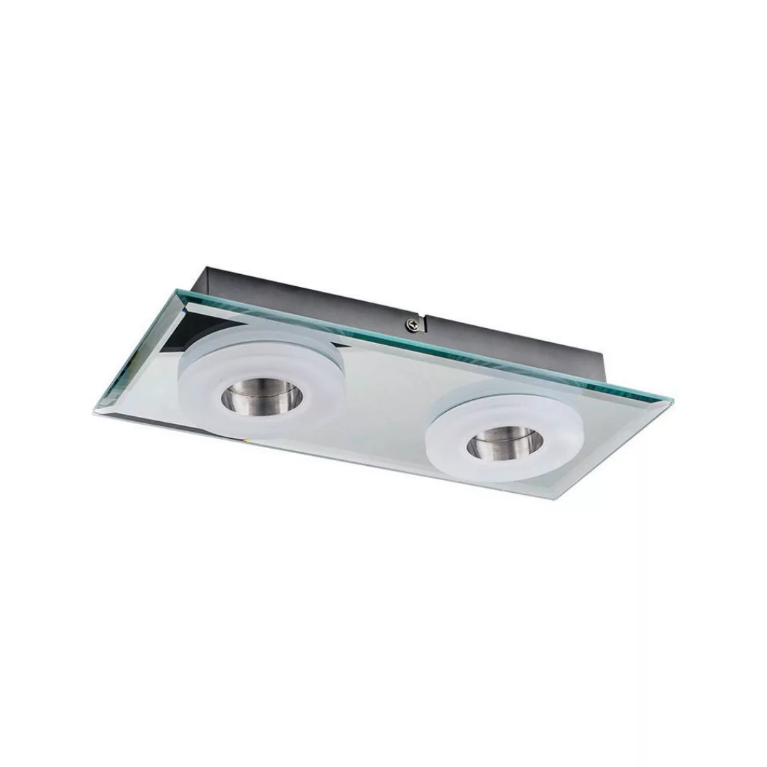 SPOT Light Deckenleuchte 9030228 Chrom klar Metall Glas B/H/L: ca. 30x5x13 günstig online kaufen