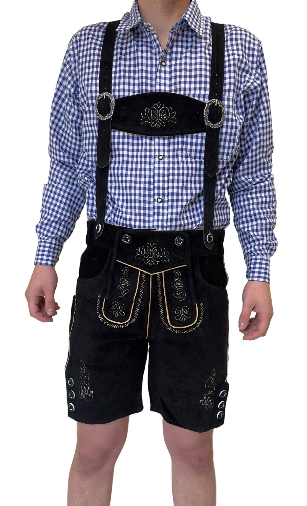 Dretaild Trachtenlederhose Herren Lederhose Tracht Kurz günstig online kaufen