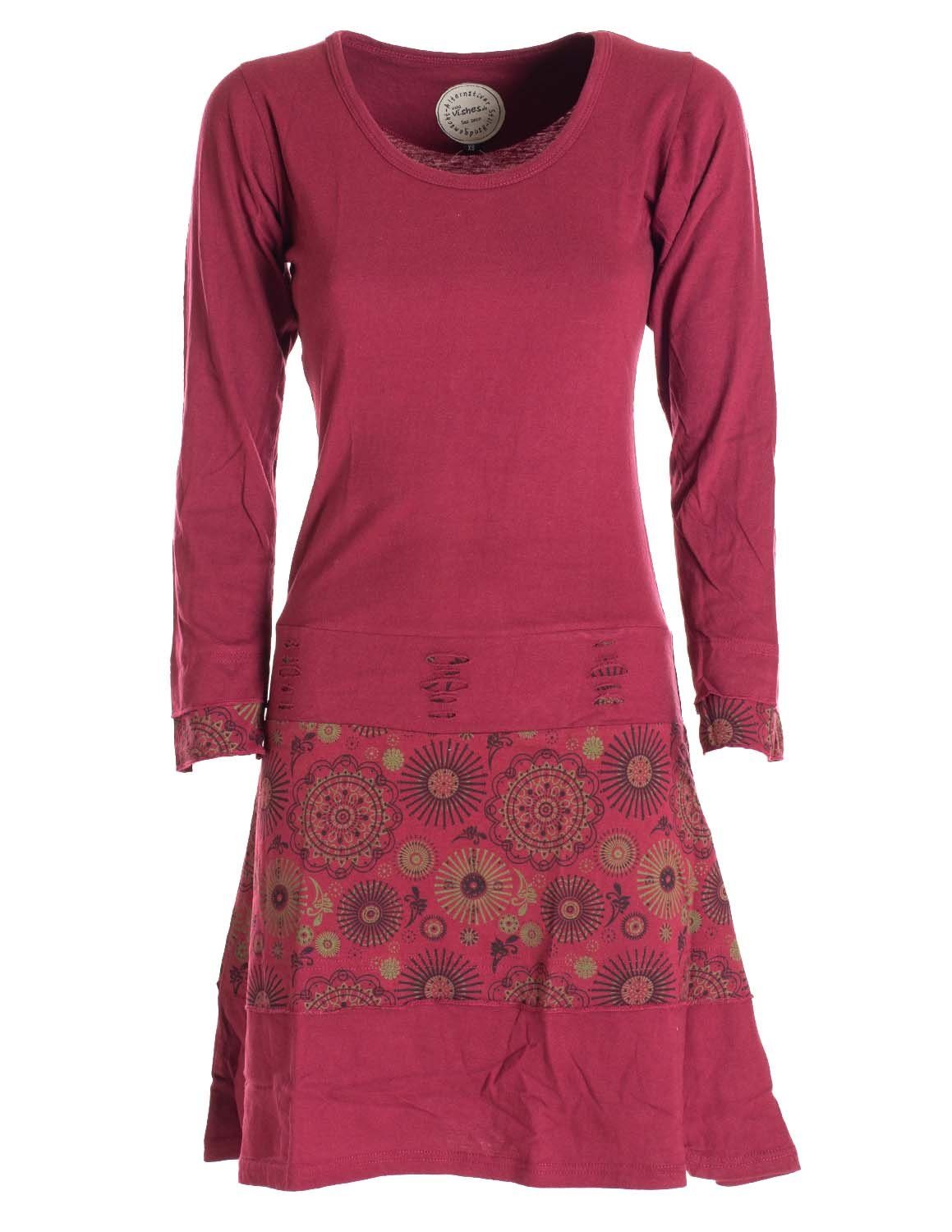 Vishes Midikleid Langarm Keid Mandala Druck günstig online kaufen