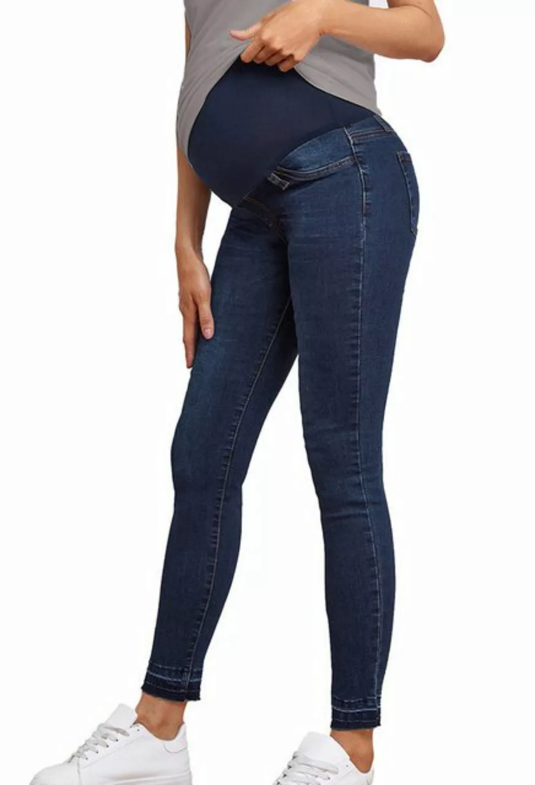 CHENIN Umstandsjeans Umstandsjeans mit hoher Taille und Bauchkontrolle Elas günstig online kaufen