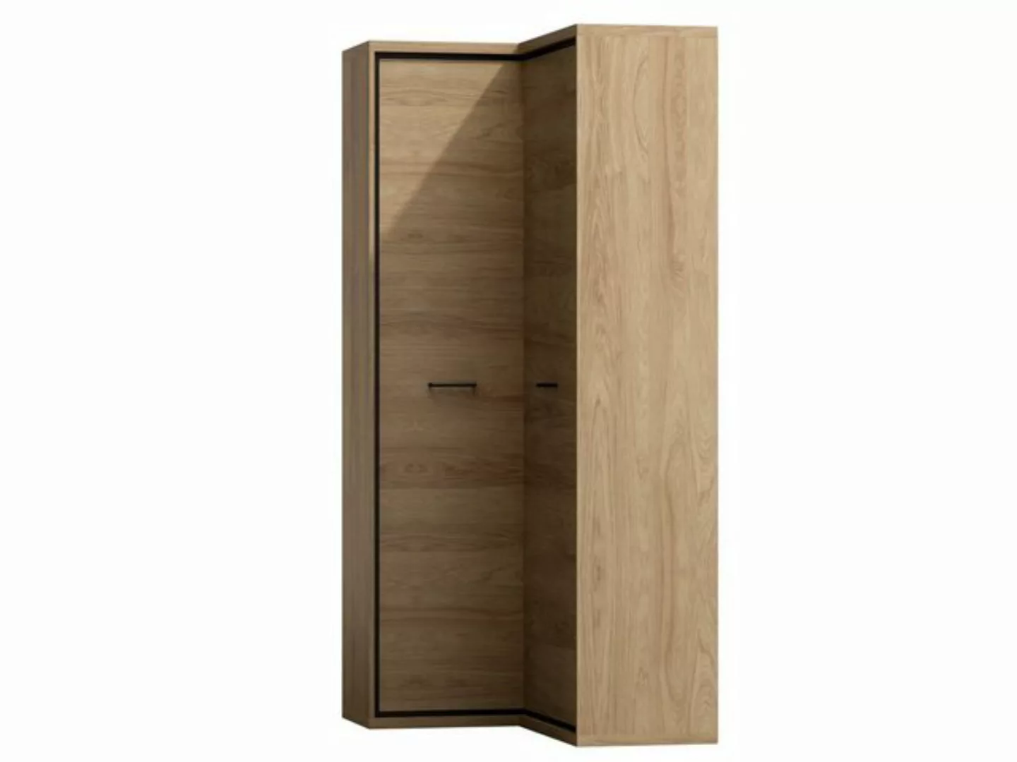 Furnix Eckkleiderschrank MEDIOLANE M-14 Kleiderschrank 197 cm in L-Form Nat günstig online kaufen