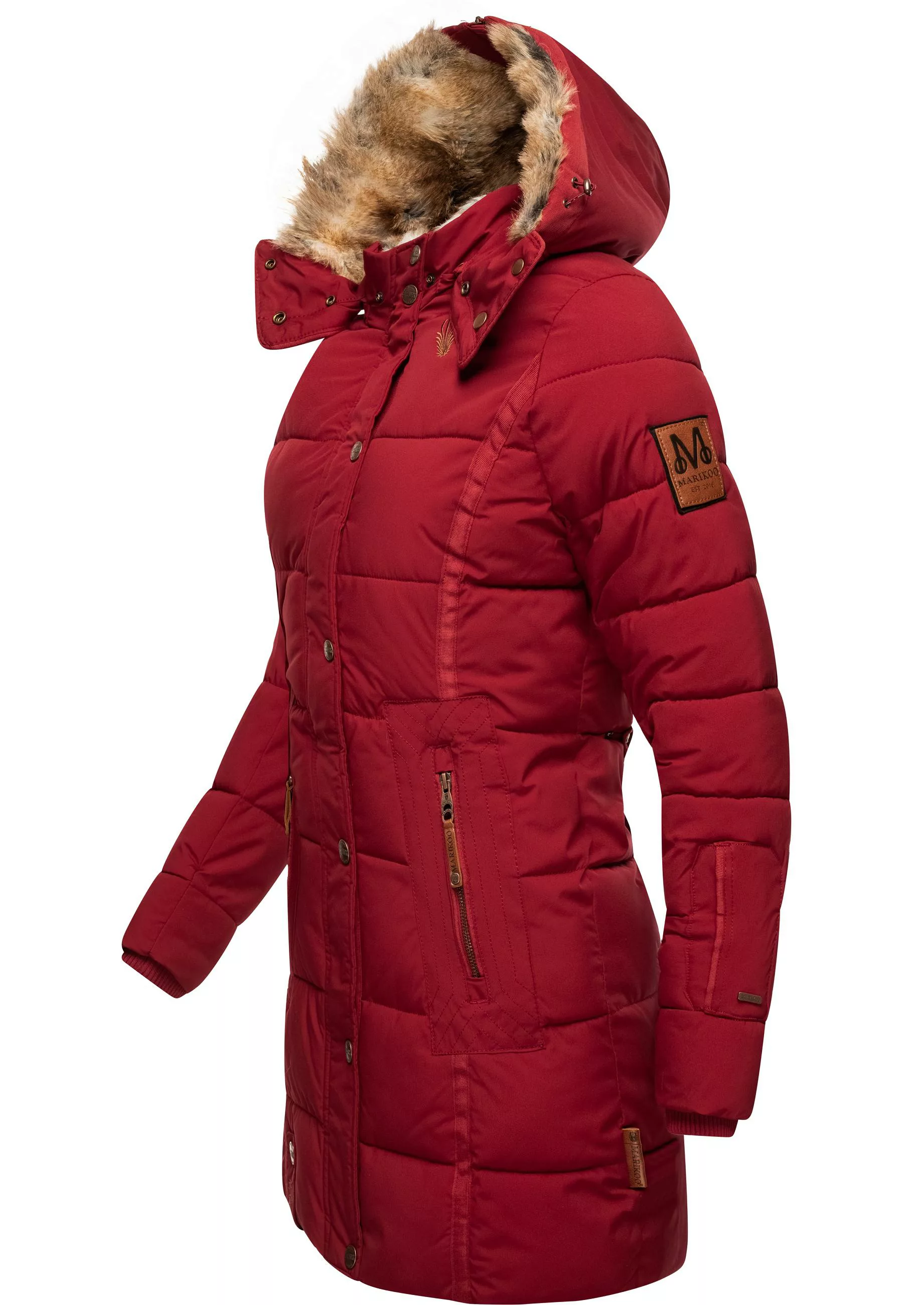 Marikoo Wintermantel "Lieblings Jacke", stylischer Winter Steppmantel m. Ku günstig online kaufen