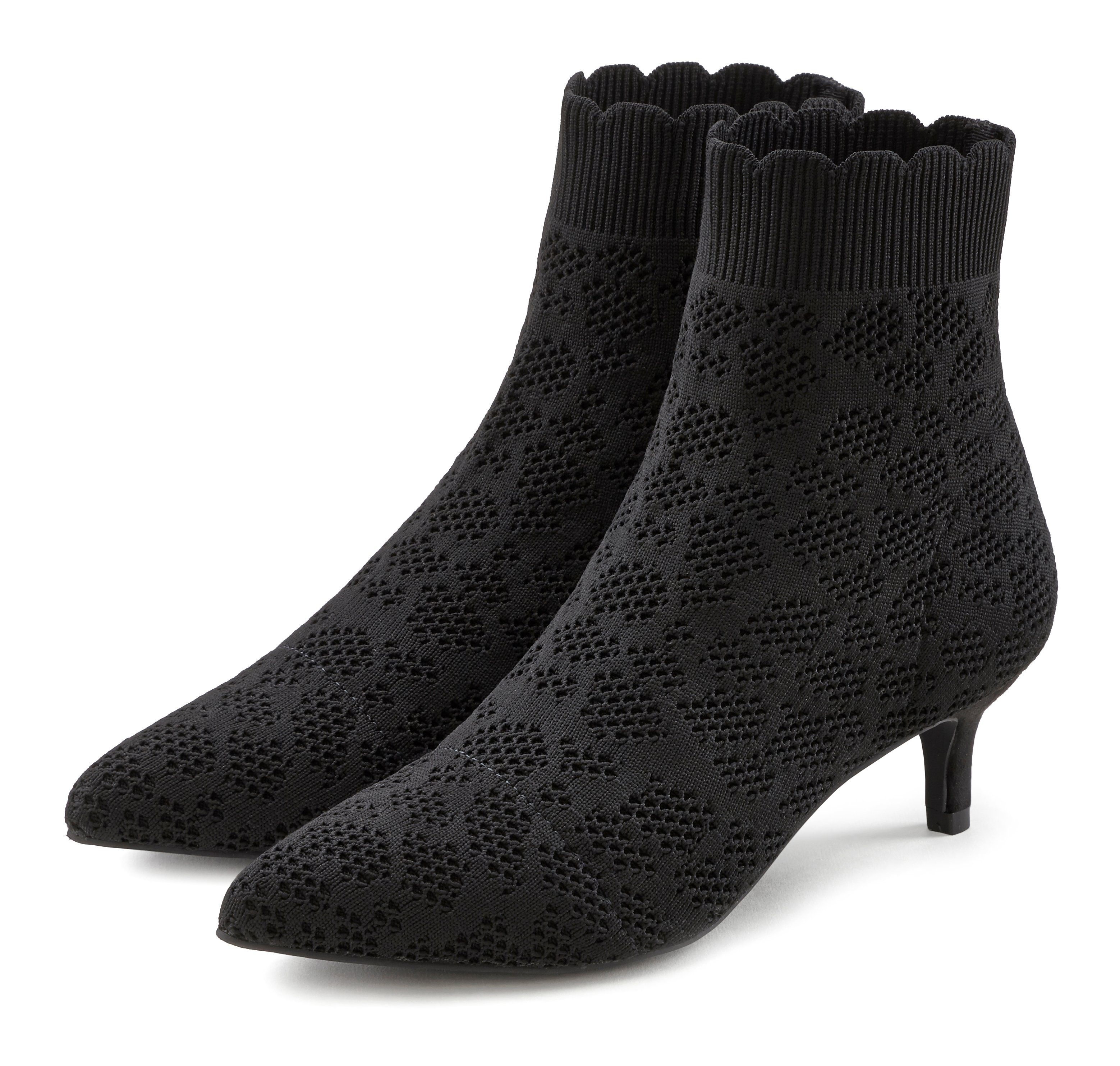 LASCANA Sock Boot, Ankleboots High Heel günstig online kaufen