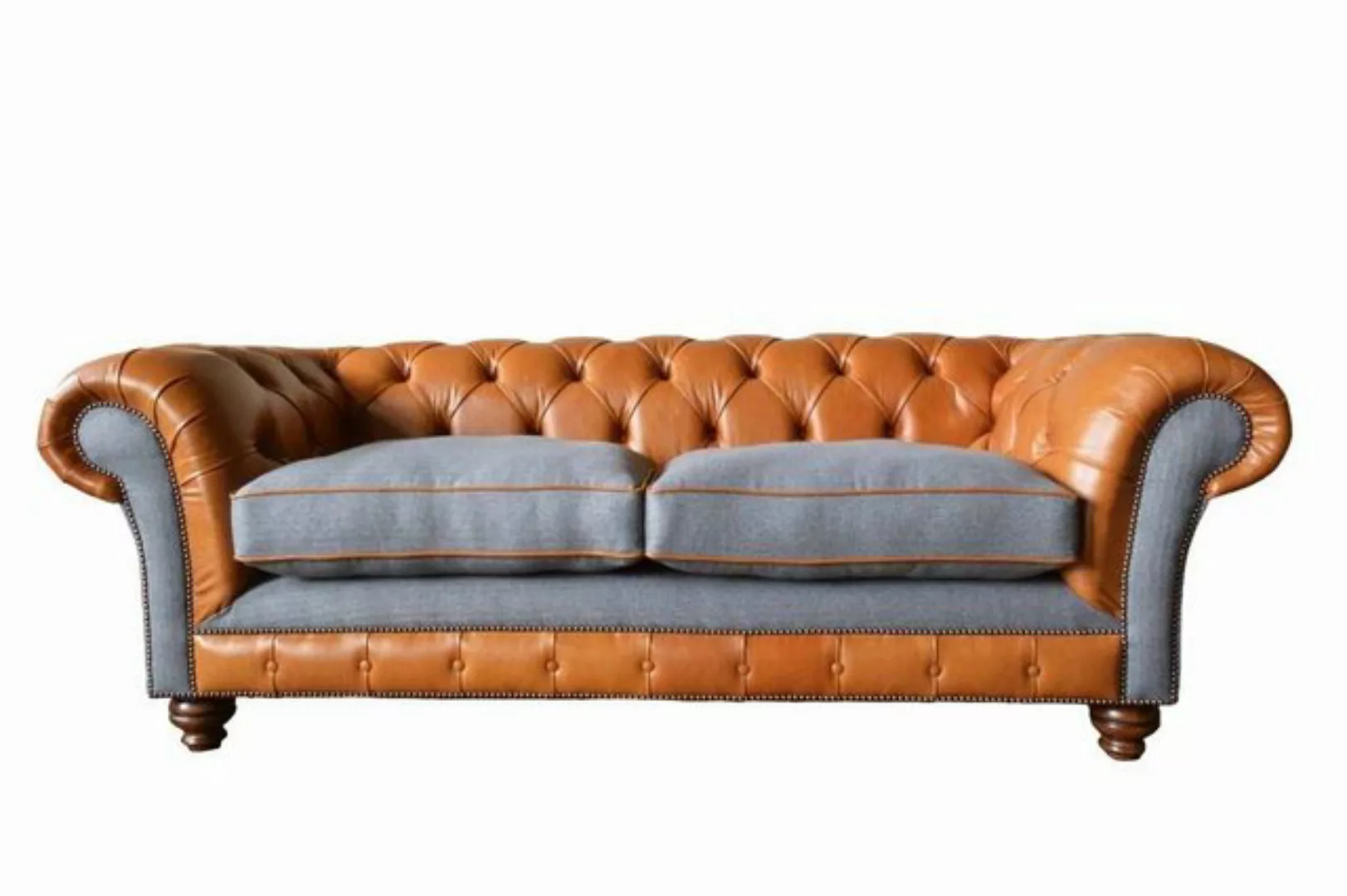 JVmoebel Chesterfield-Sofa 3-SITZER VINTAGE CHESTERFIELD SOFA, HANDGEFERTIG günstig online kaufen