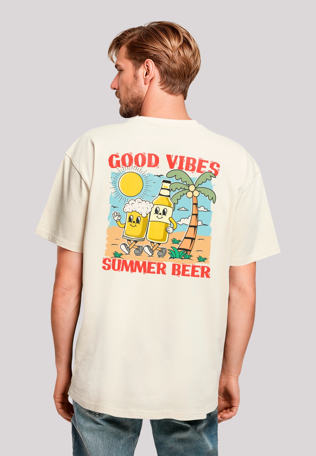 F4NT4STIC T-Shirt "Summer Time Vintage Beer Cartoon", Premium Qualität günstig online kaufen