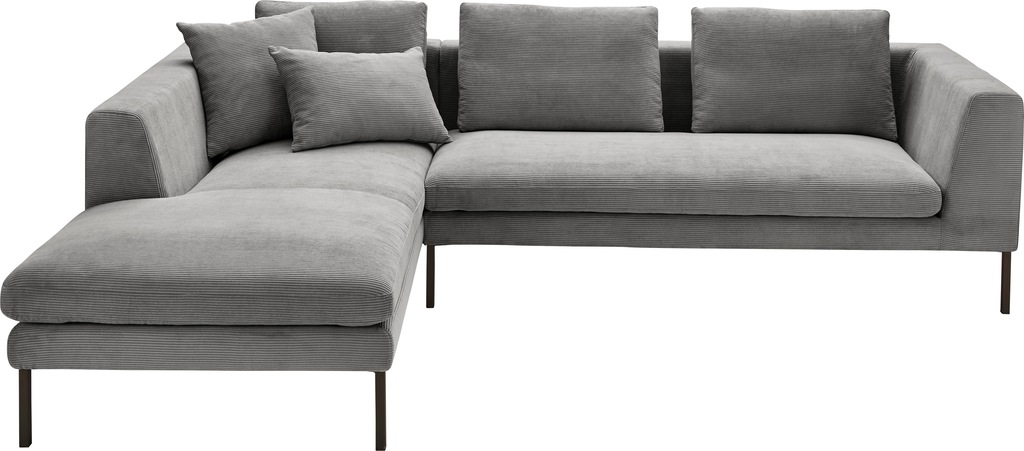 3C Candy Ecksofa "Marango Designsofa mit tollem Sitzkomfort, hoher Fuß, L-F günstig online kaufen