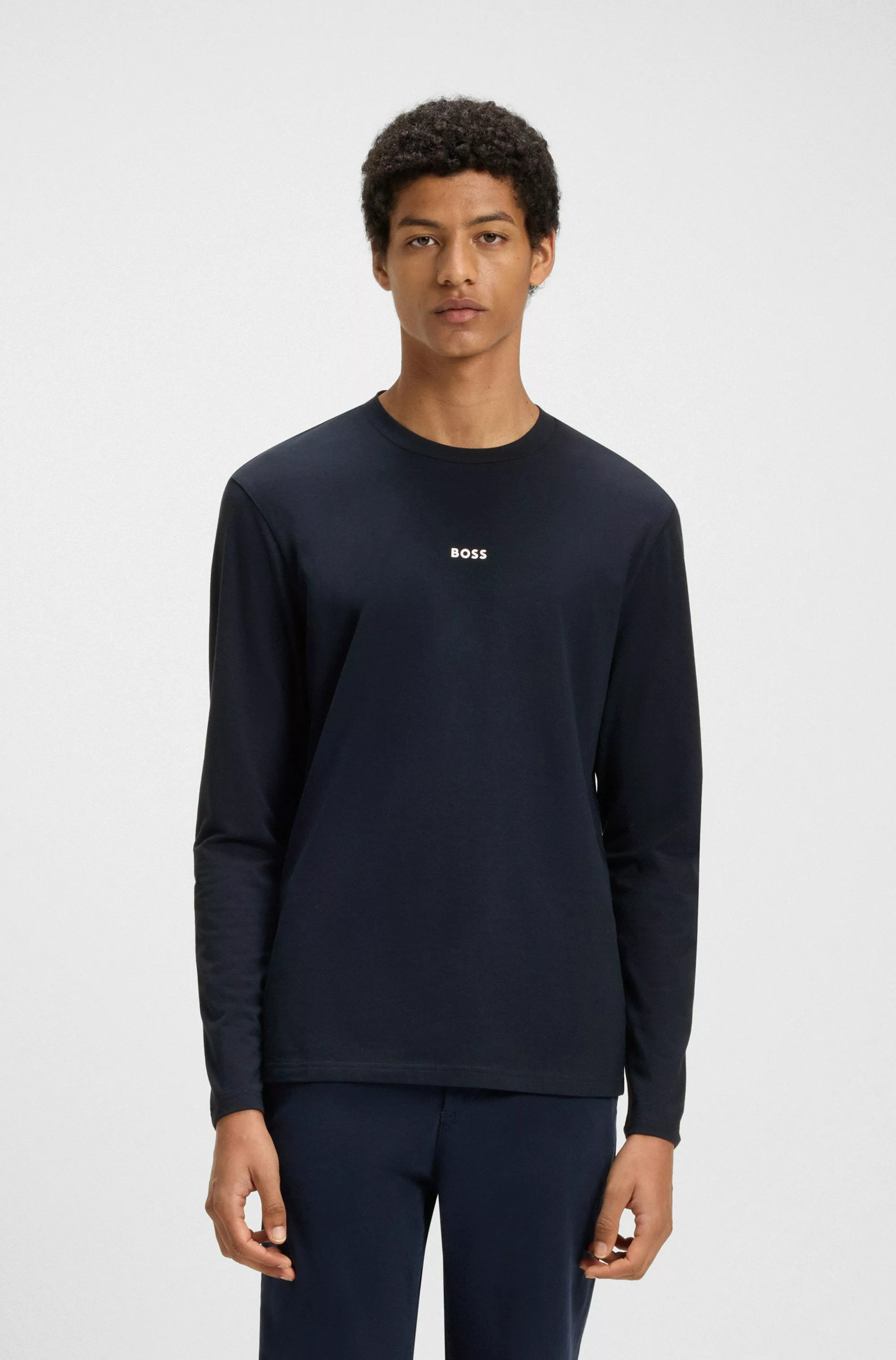 BOSS ORANGE Langarmshirt "TChark", mit Logo-Schriftzug günstig online kaufen