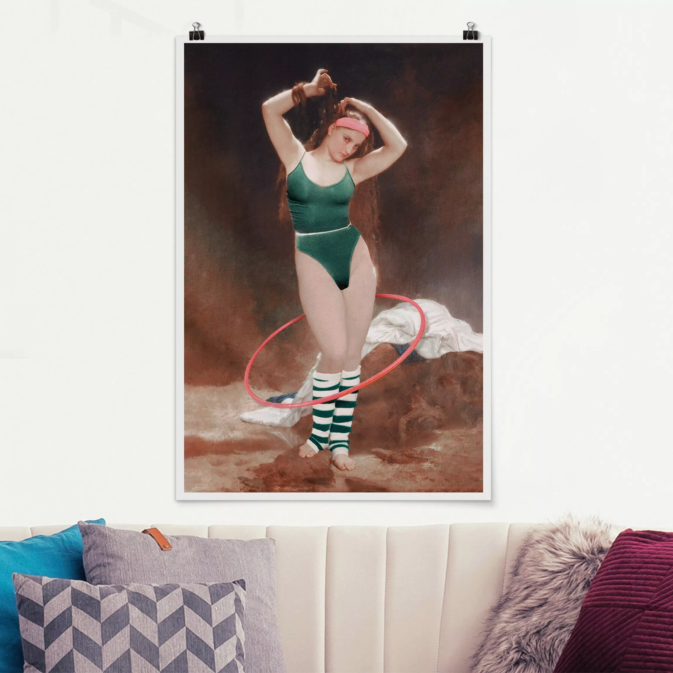 Poster 80s Aerobic Girl günstig online kaufen