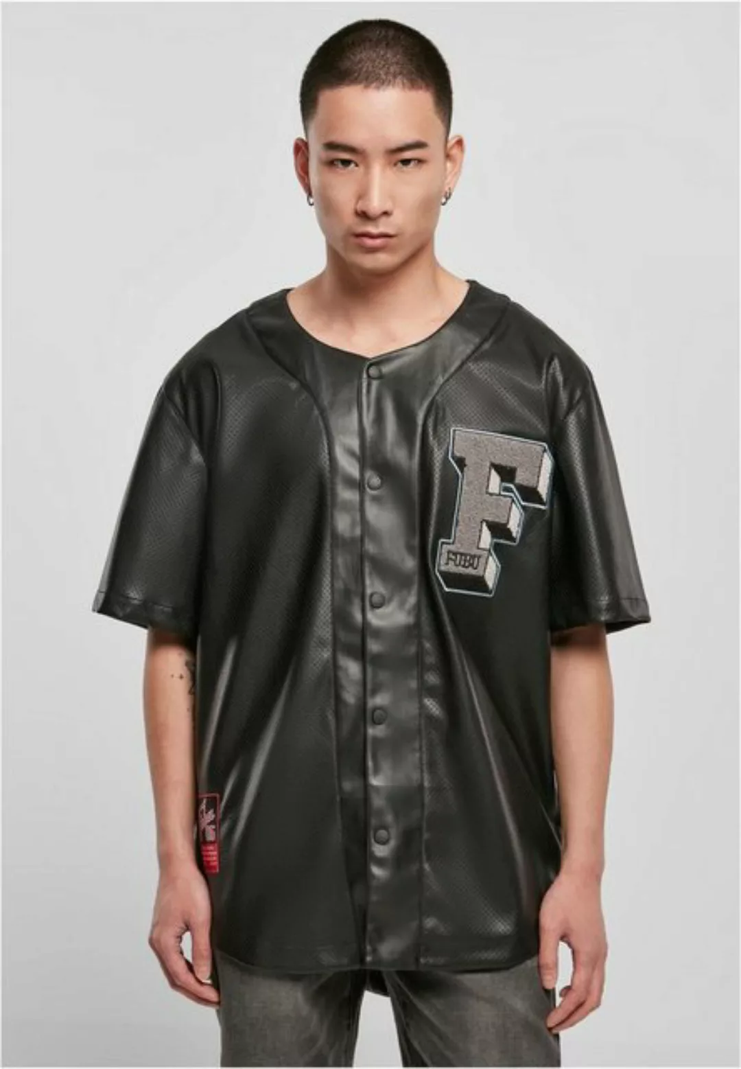 Fubu Langarmhemd Fubu Herren FM224-037-1 College Leather Baseball Jersey (1 günstig online kaufen