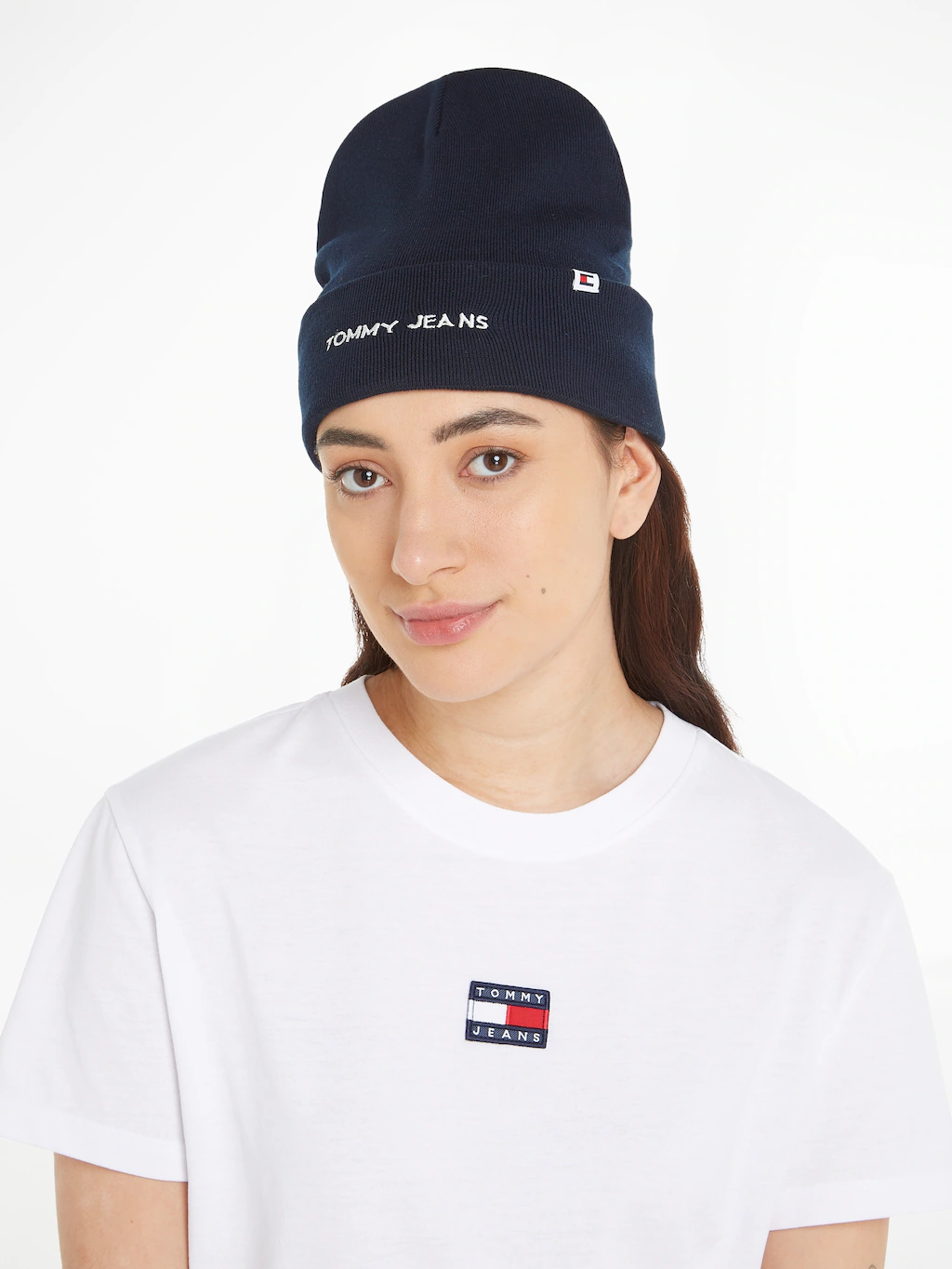 Tommy Jeans Strickmütze "TJW LINEAR LOGO BEANIE" günstig online kaufen