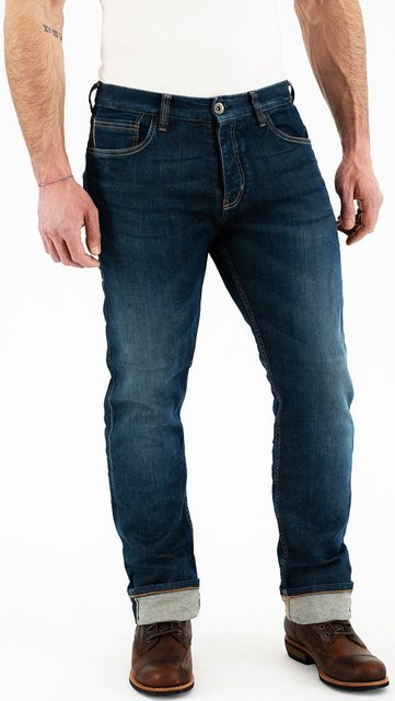 Rokker Motorradhose Iron Selvage Washed Motorrad Jeans günstig online kaufen