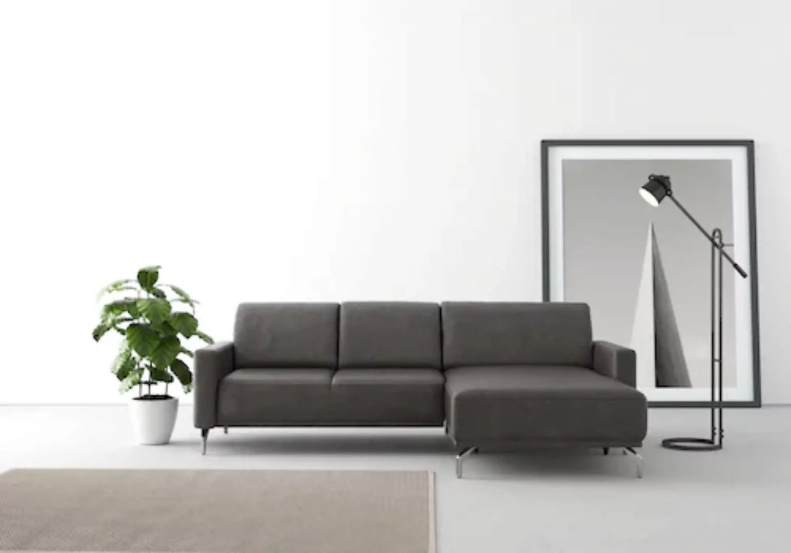 sit&more Ecksofa »Bailando L-Form«, wahlweise mit Kopfteilverstellung und V günstig online kaufen