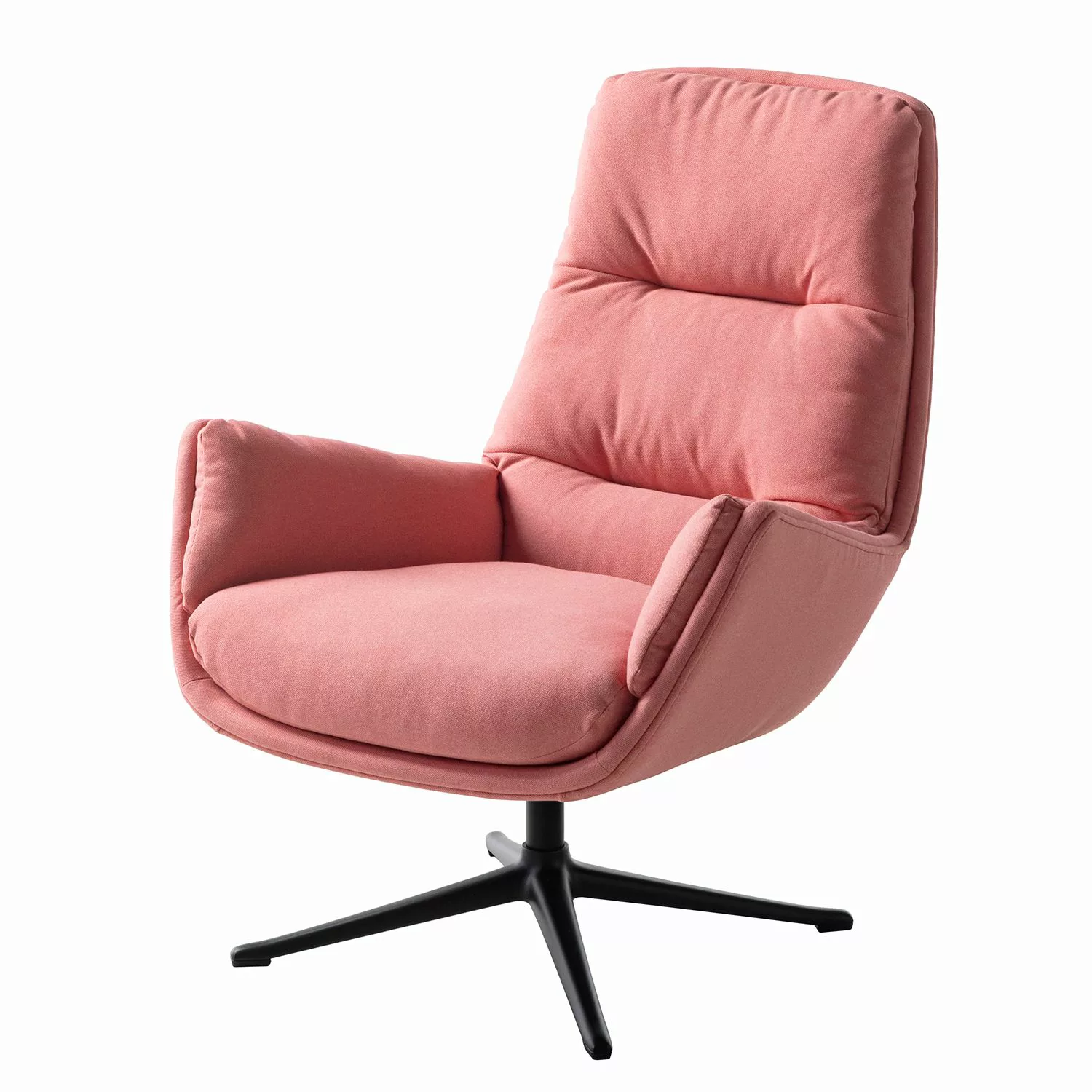 home24 Studio Copenhagen Sessel Garbo III Rosé Webstoff 83x95x92 cm (BxHxT) günstig online kaufen