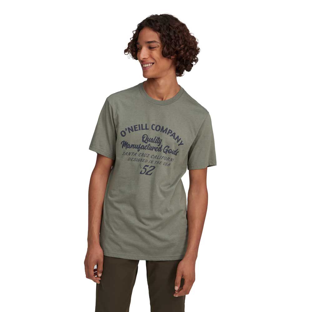 O´neill Manufact Goods Kurzärmeliges T-shirt 2XL Beige Melange günstig online kaufen