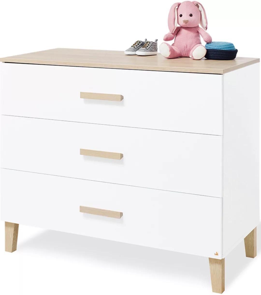 Pinolino® Babyzimmer-Komplettset »Lumi«, (Set, 3 tlg., Kinderbett, Schrank, günstig online kaufen