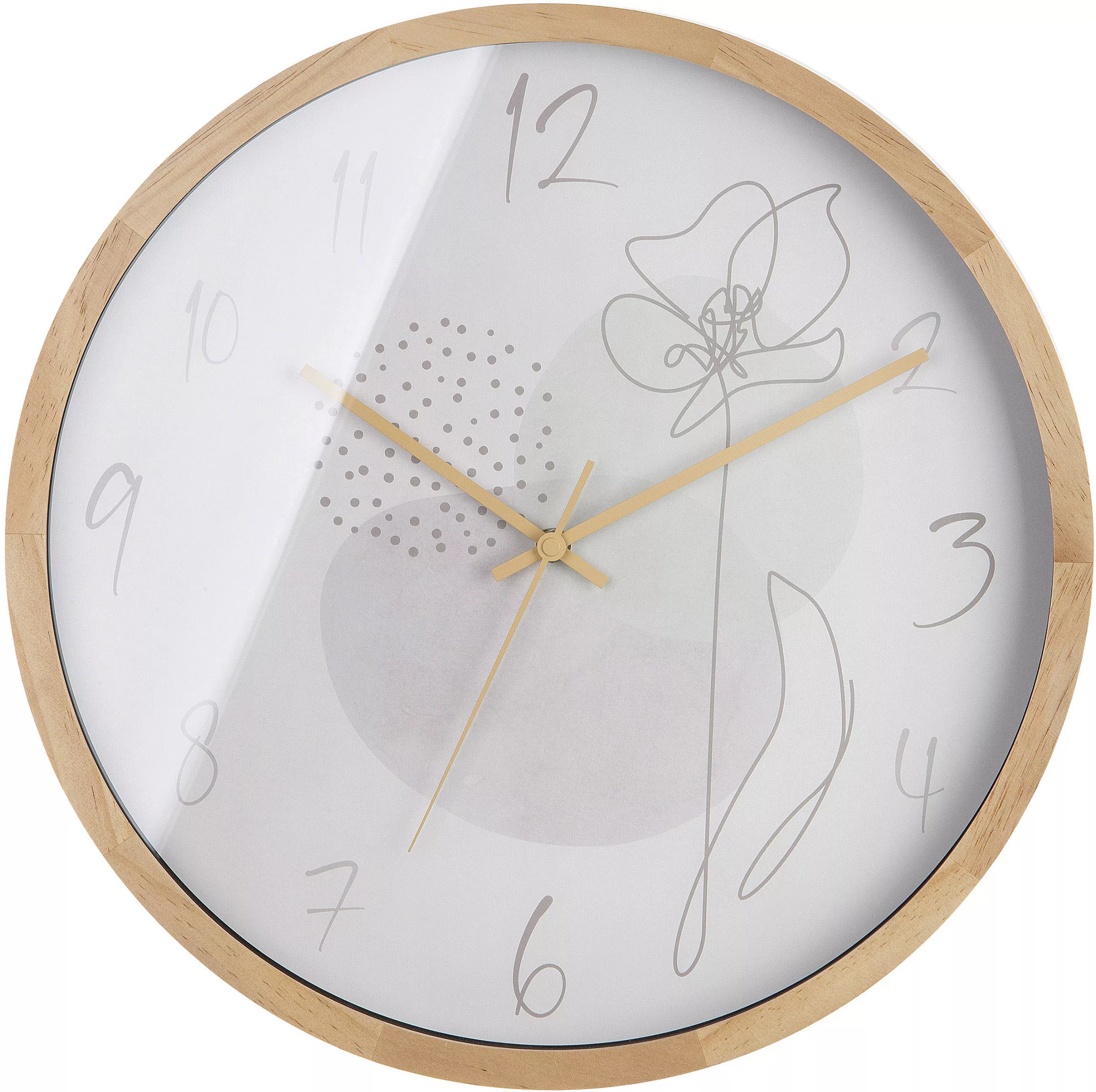 Casablanca by Gilde Wanduhr "Wanduhr One Line Flower" günstig online kaufen