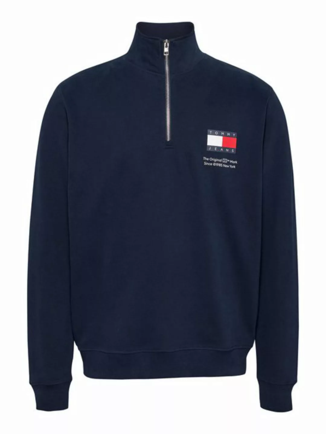 Tommy Jeans Sweatshirt TJM REG ENTRY HALF ZIP mit bedruckten Mareknlogo günstig online kaufen